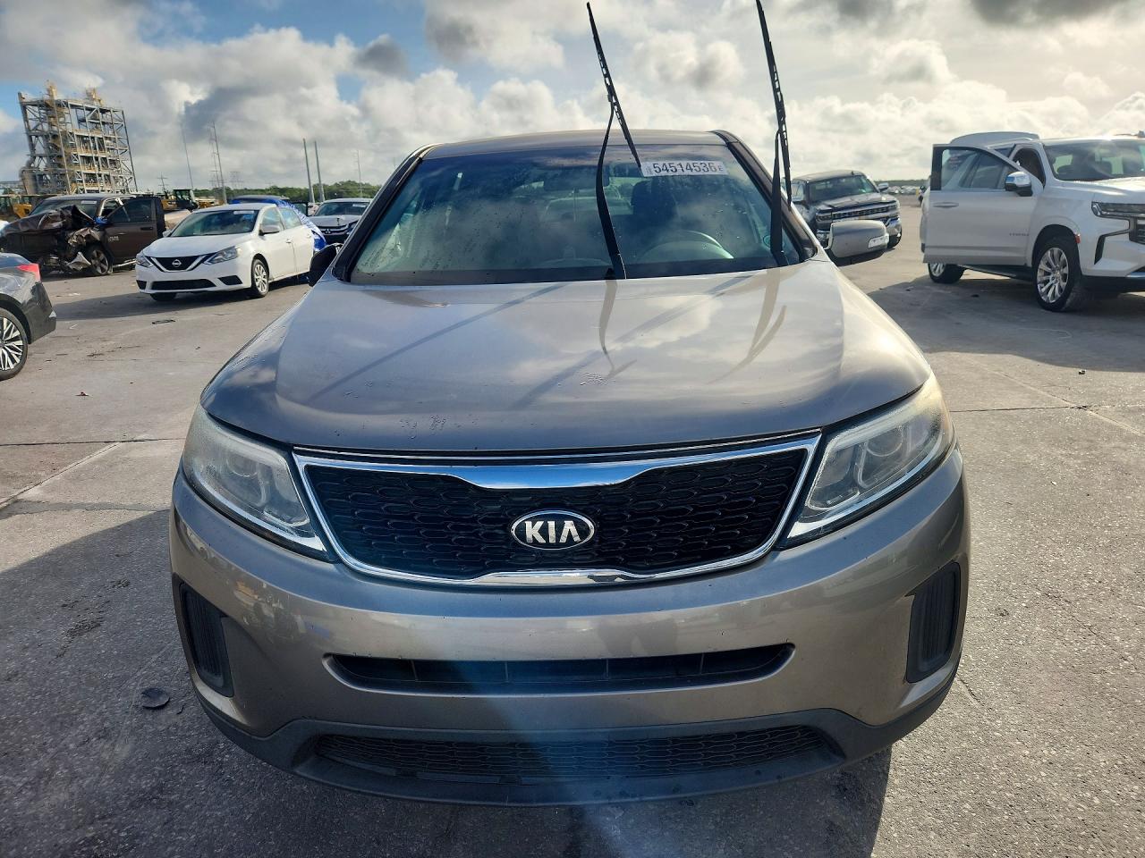 2014 Kia Sorento Lx Gray vin: 5XYKT3A62EG503759