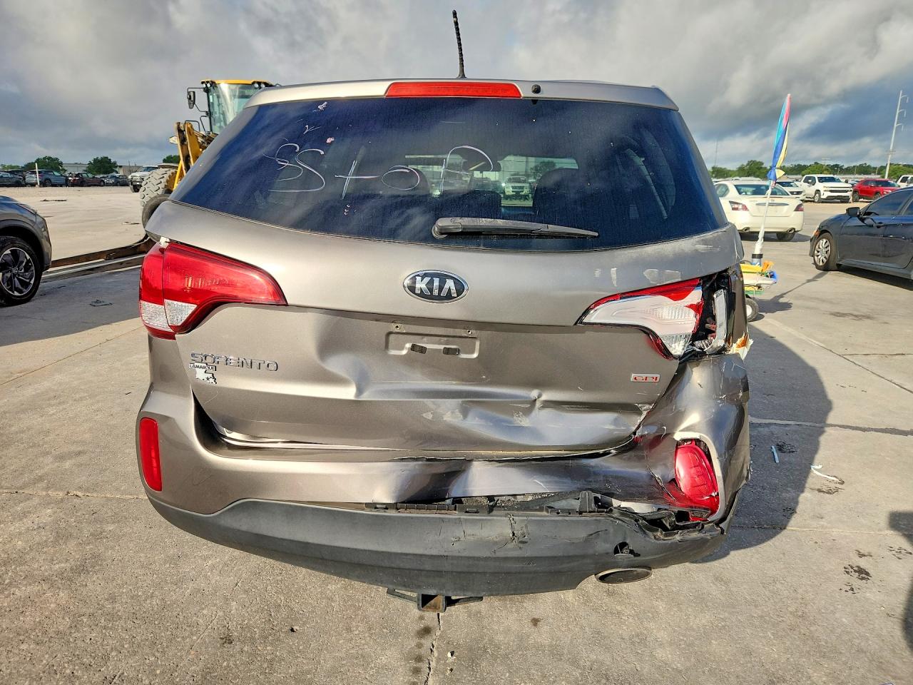 2014 Kia Sorento Lx Gray vin: 5XYKT3A62EG503759