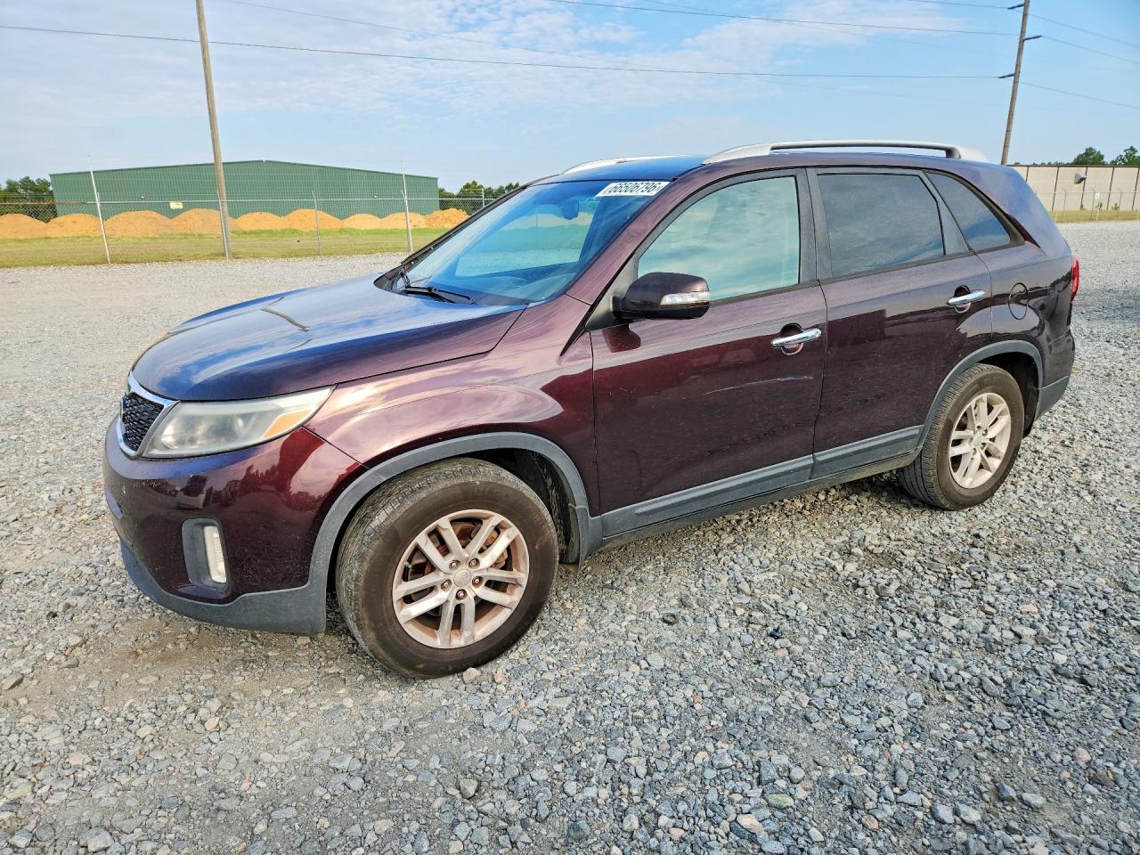 2014 Kia Sorento Lx Темно-бордовый vin: 5XYKT3A62EG508007