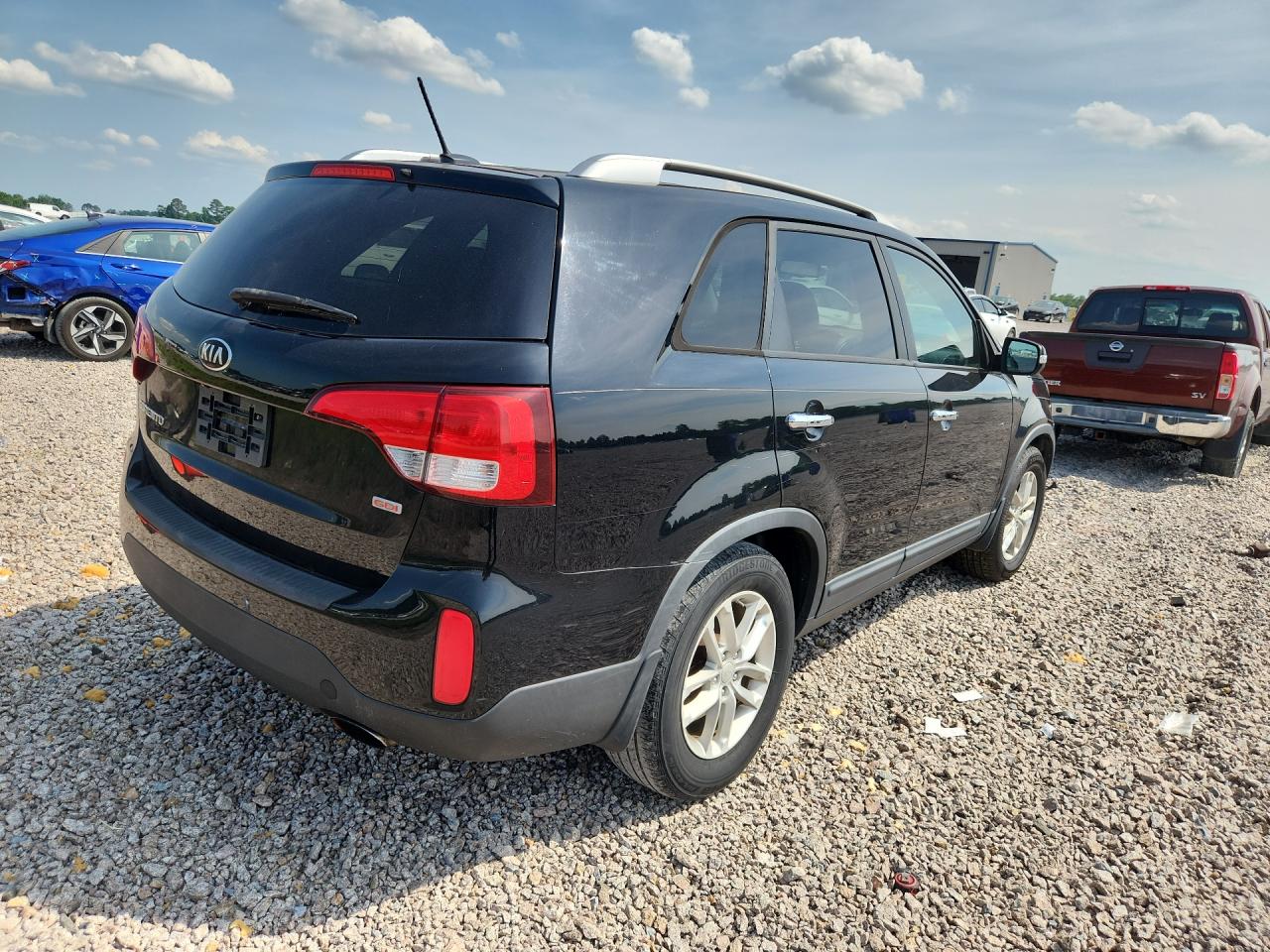 2014 Kia Sorento Lx Black vin: 5XYKT3A62EG508136