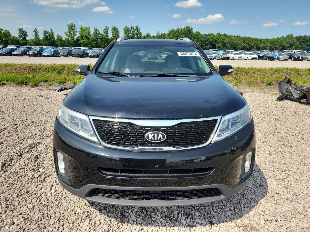 2014 Kia Sorento Lx Black vin: 5XYKT3A62EG508136