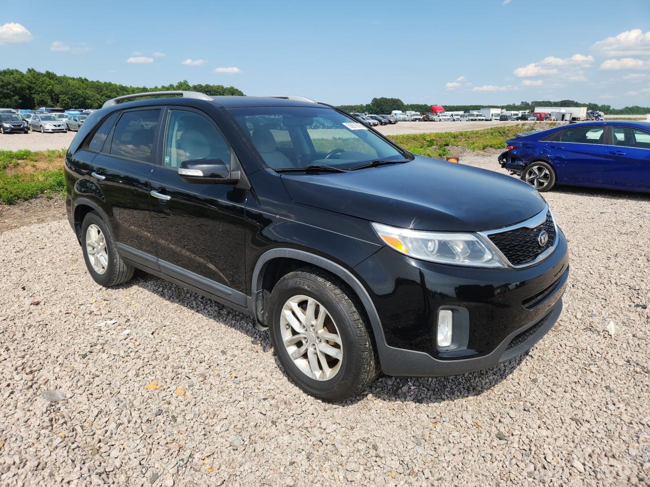 2014 Kia Sorento Lx Black vin: 5XYKT3A62EG508136