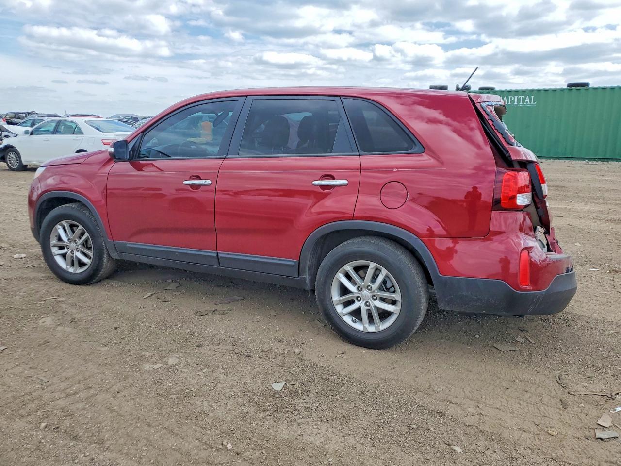 2014 Kia Sorento Lx Red vin: 5XYKT3A62EG512946