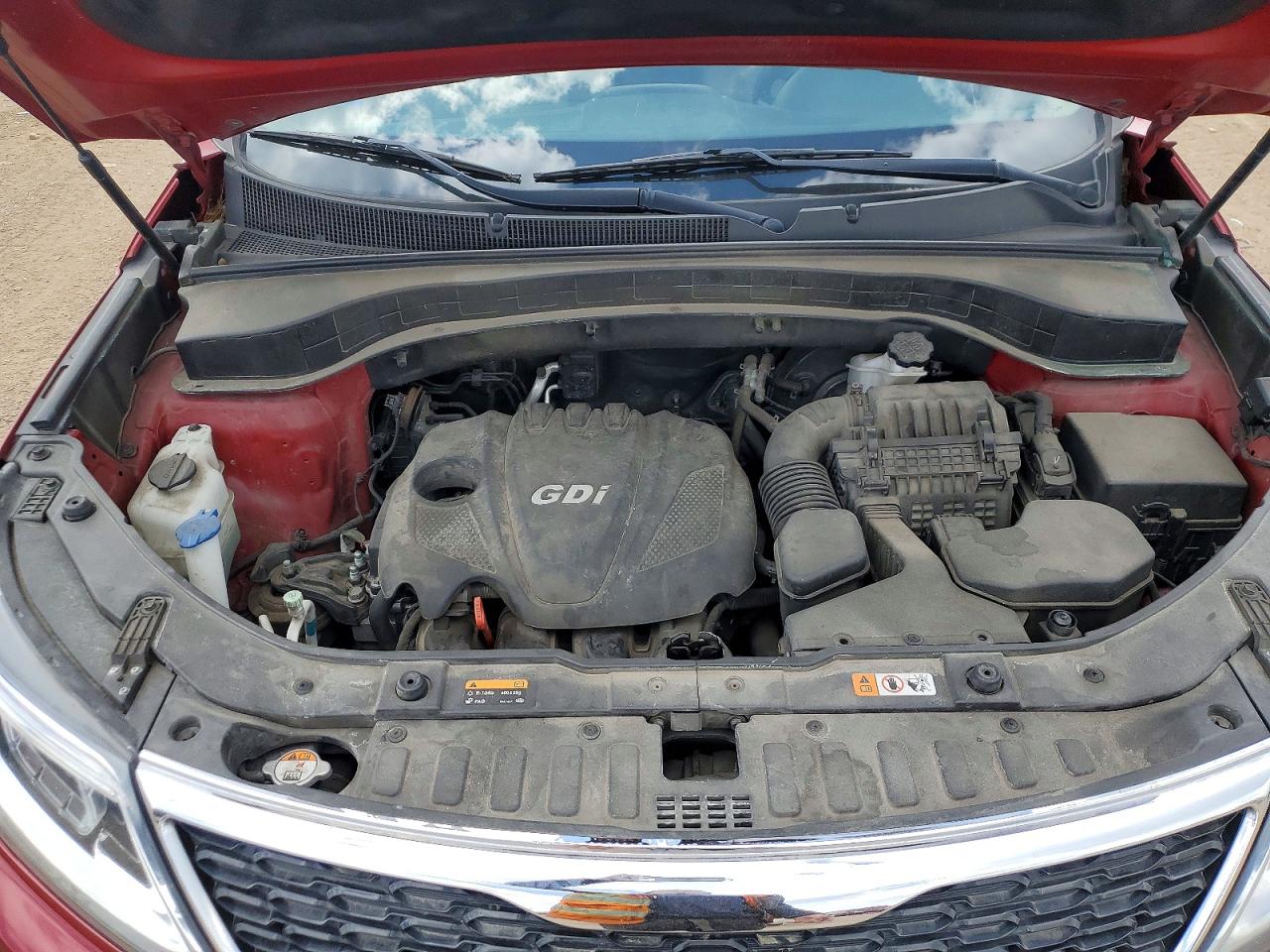 2014 Kia Sorento Lx Red vin: 5XYKT3A62EG512946