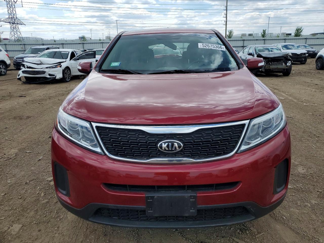 2014 Kia Sorento Lx Red vin: 5XYKT3A62EG512946