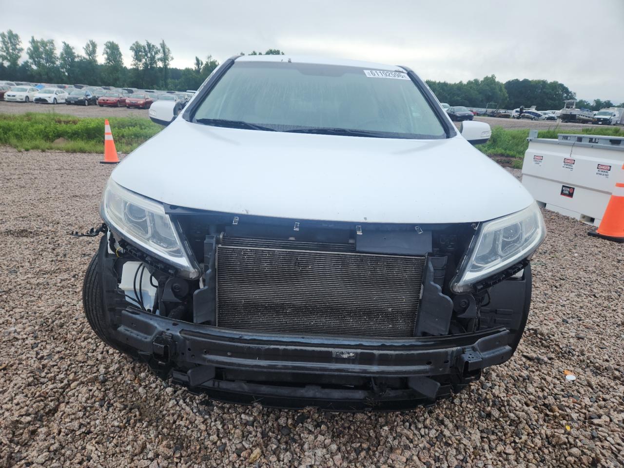 2015 Kia Sorento Lx White vin: 5XYKT3A62FG551506