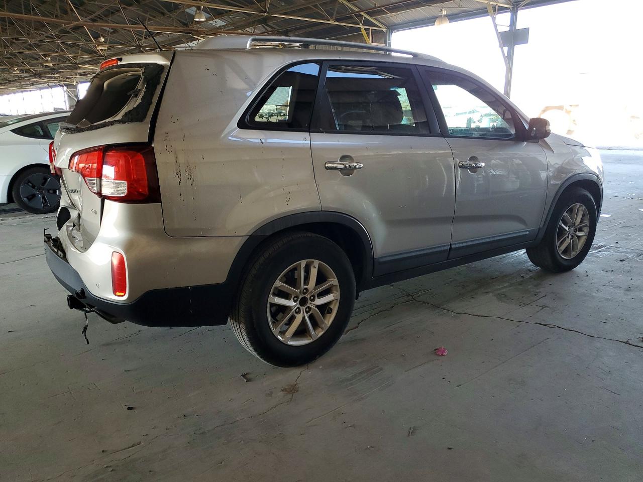 2015 Kia Sorento Lx Gray vin: 5XYKT3A62FG570993