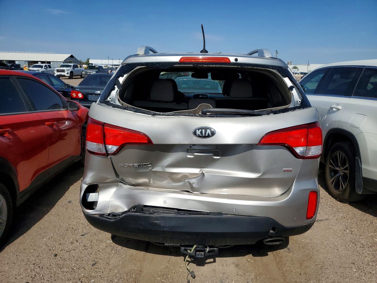 2015 Kia Sorento Lx Gray vin: 5XYKT3A62FG570993