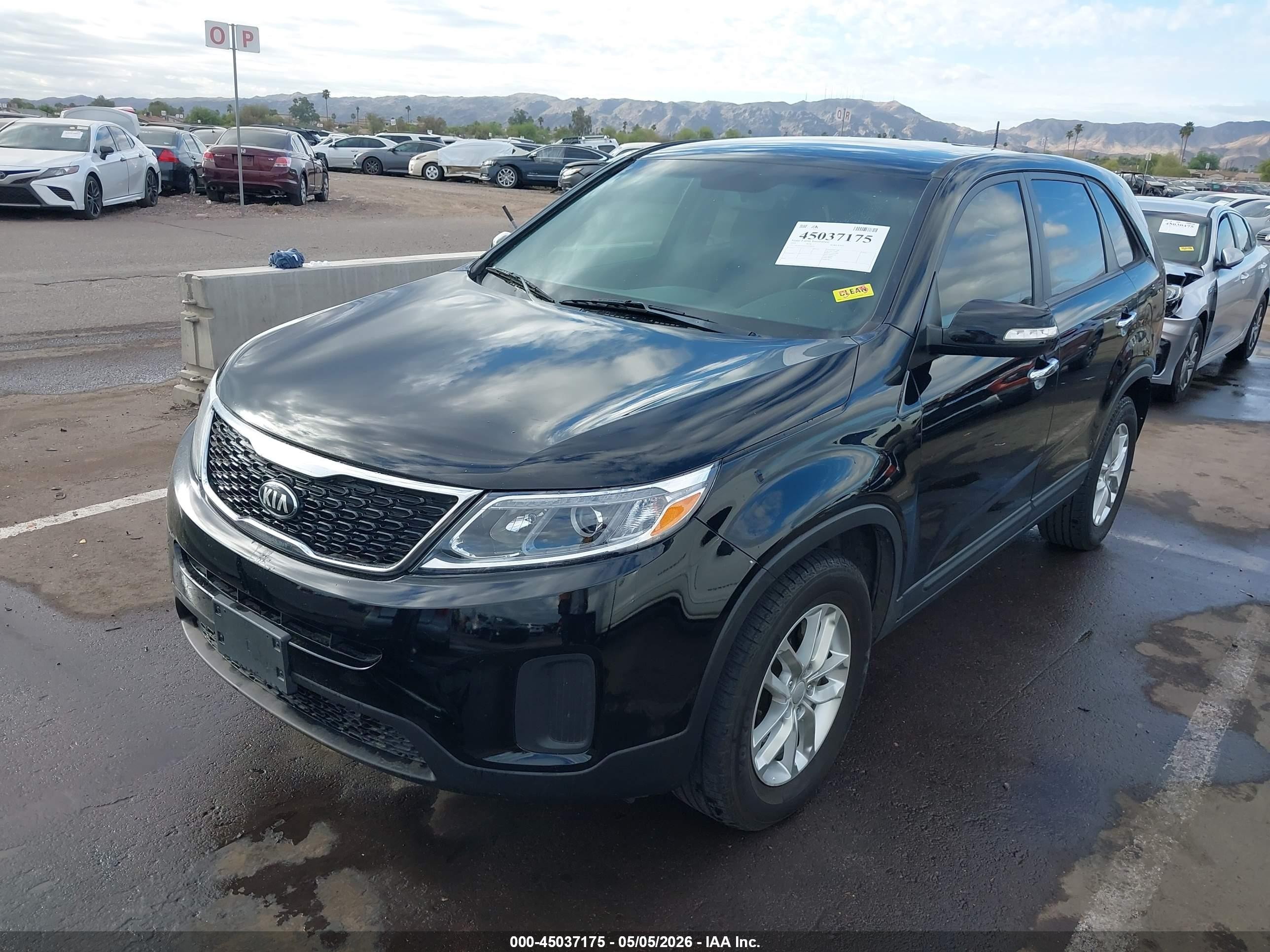 2015 Kia Sorento Lx Black vin: 5XYKT3A62FG579614