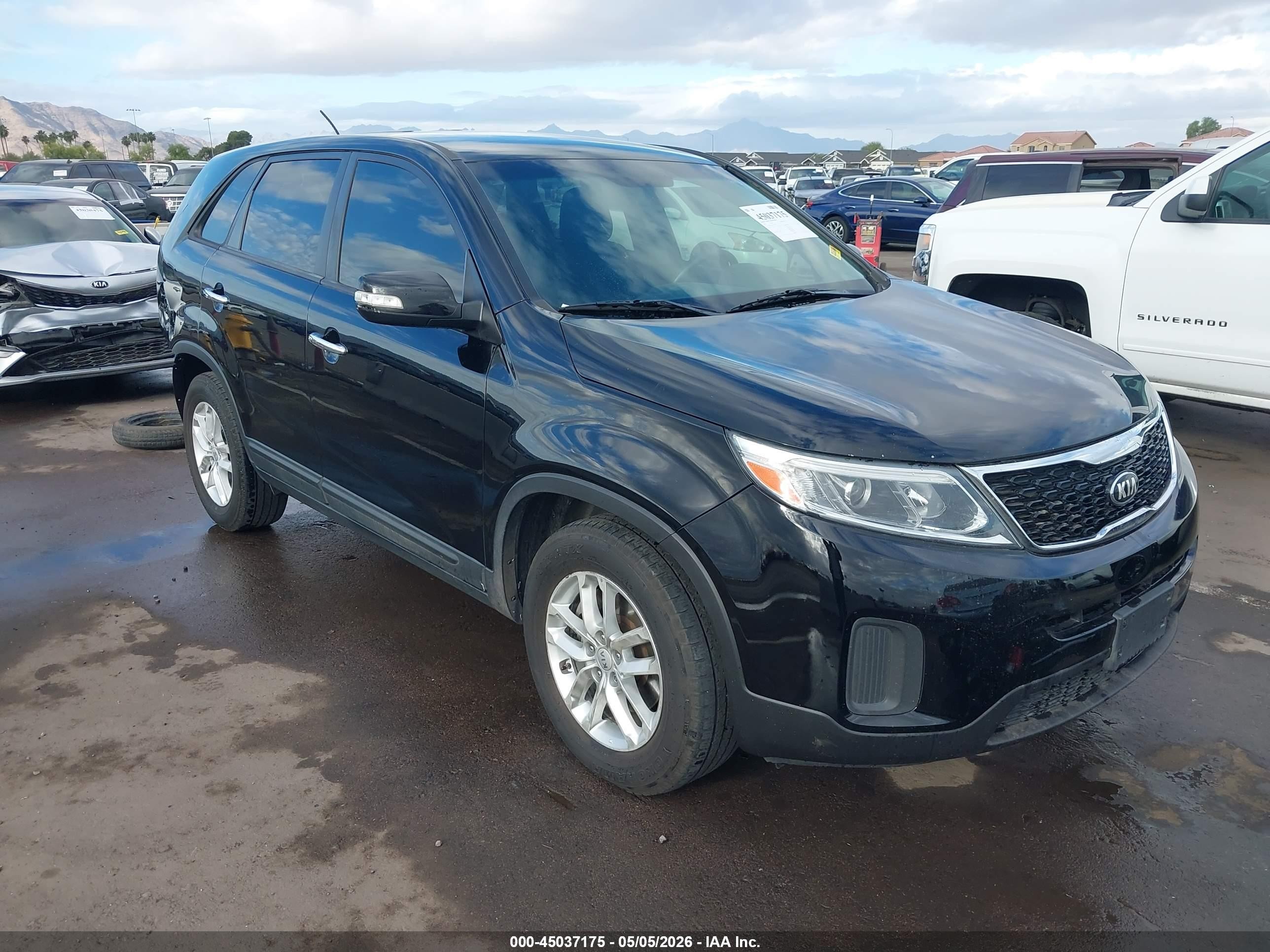 2015 Kia Sorento Lx Black vin: 5XYKT3A62FG579614