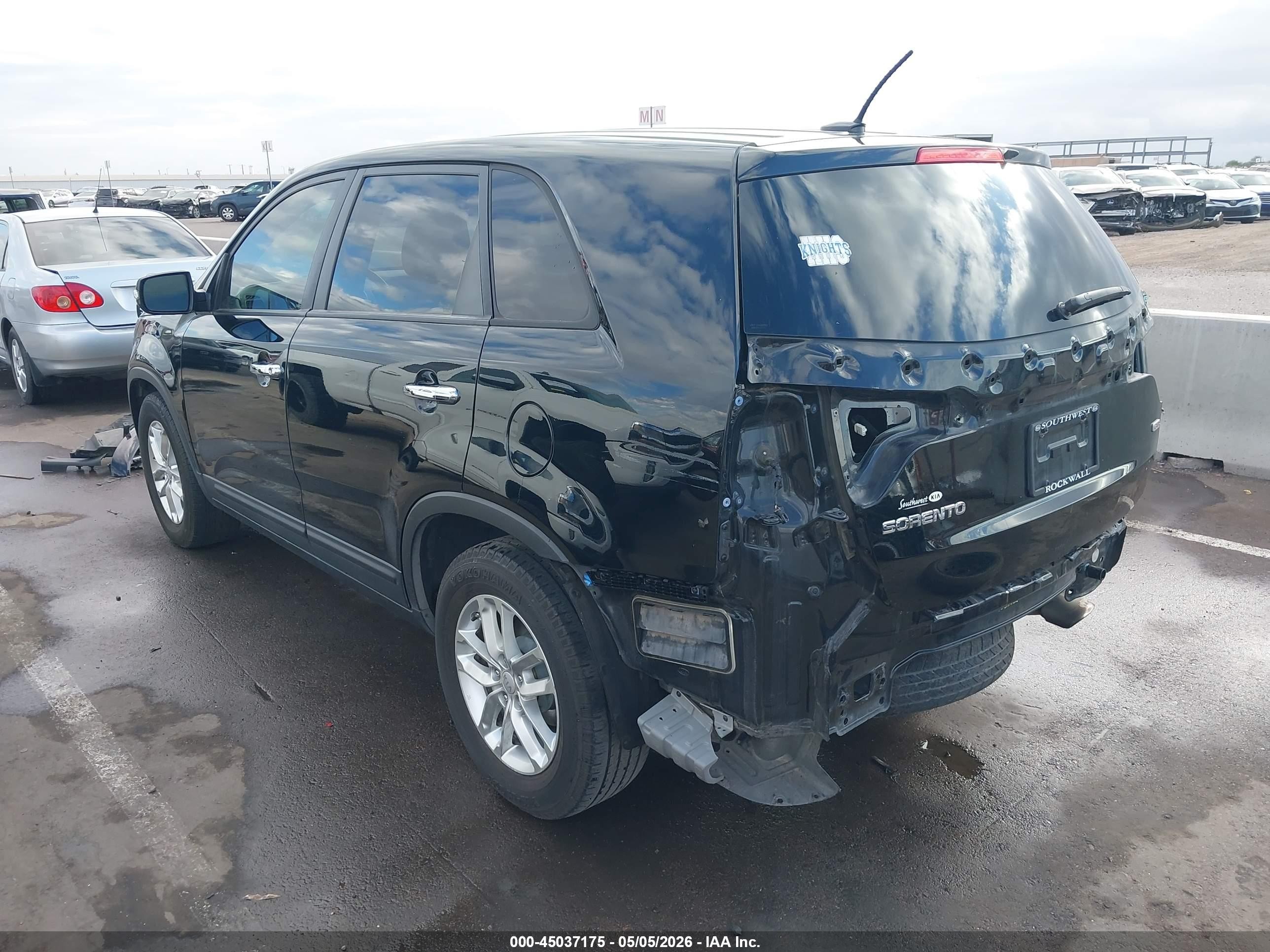 2015 Kia Sorento Lx Black vin: 5XYKT3A62FG579614