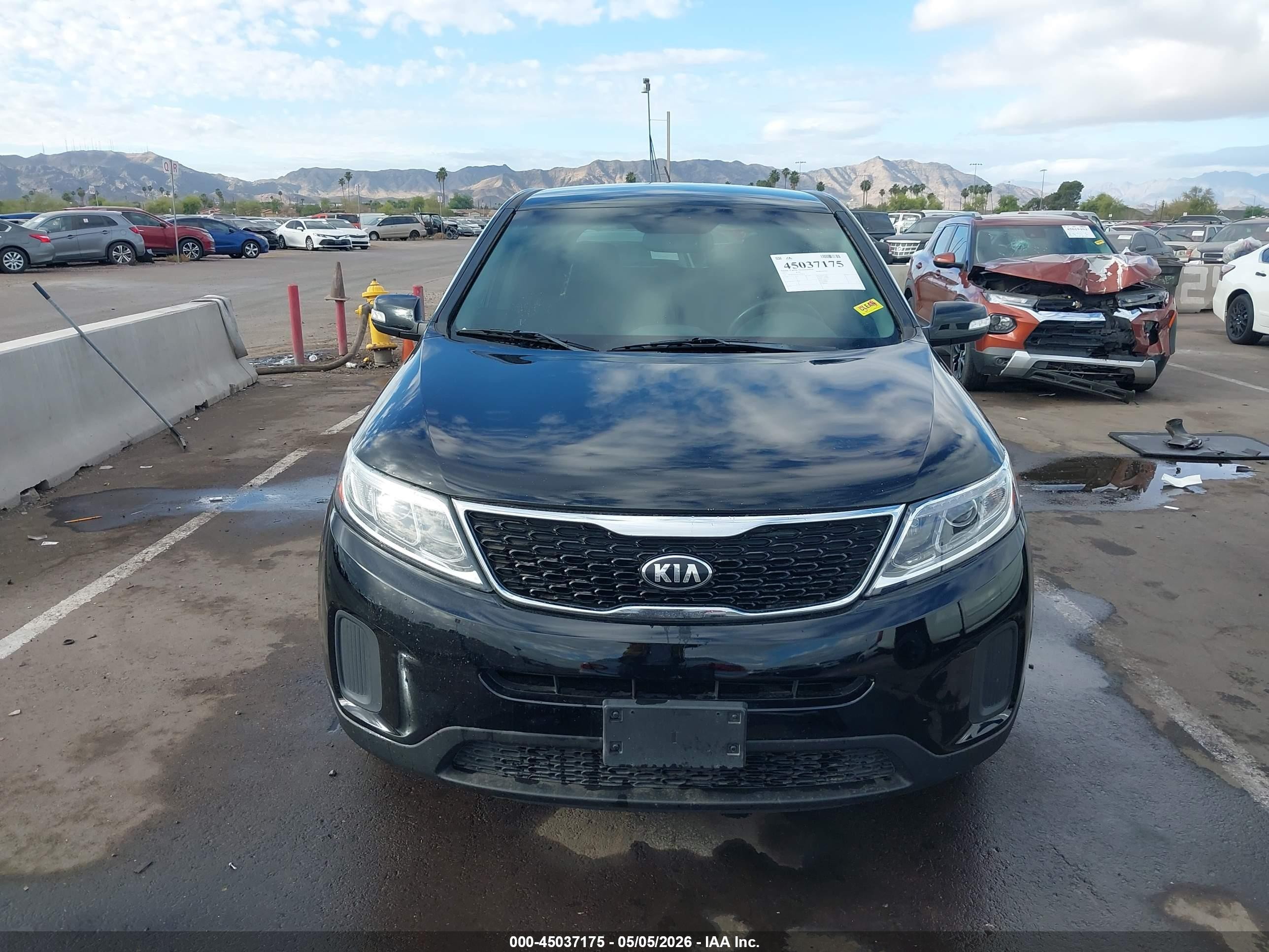 2015 Kia Sorento Lx Black vin: 5XYKT3A62FG579614