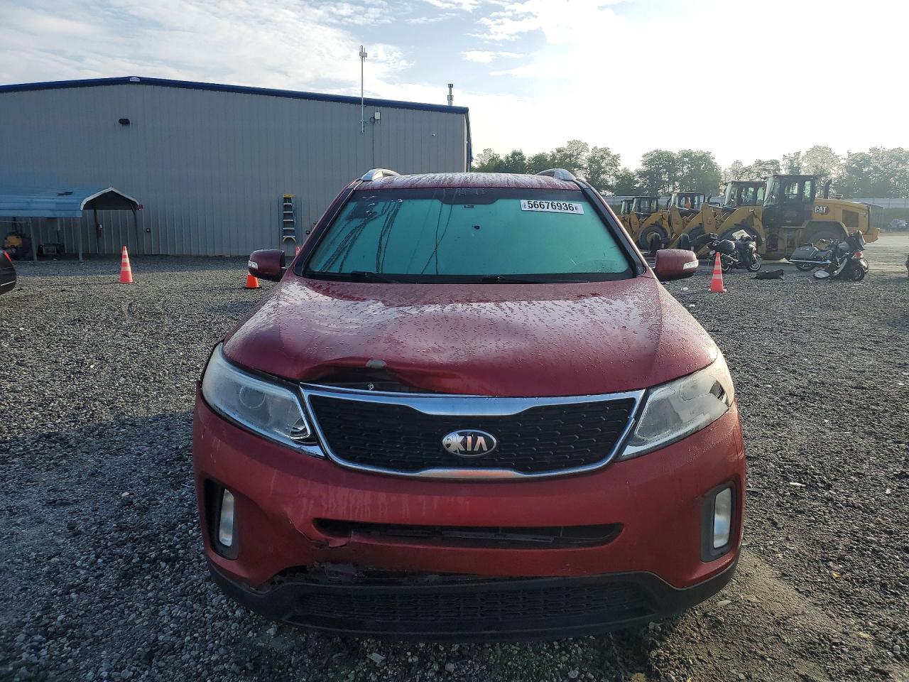 2015 Kia Sorento Lx Burgundy vin: 5XYKT3A62FG593965