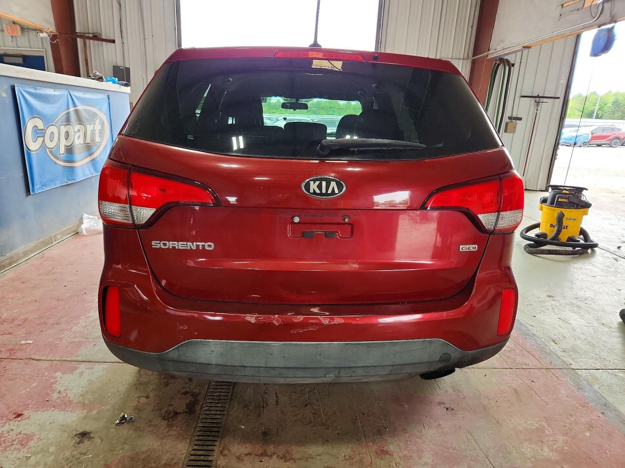 2015 Kia Sorento Lx Burgundy vin: 5XYKT3A62FG616144