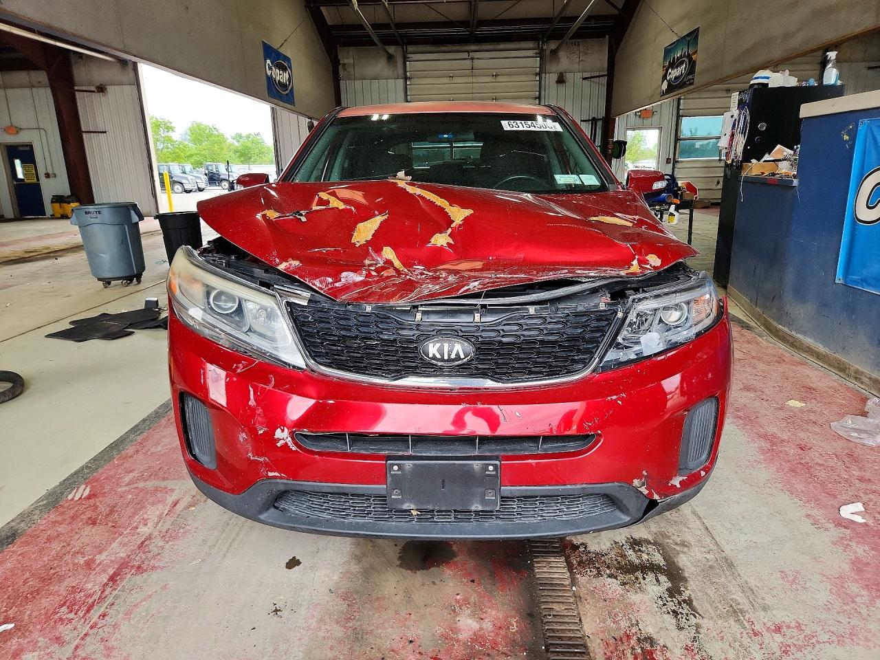2015 Kia Sorento Lx Burgundy vin: 5XYKT3A62FG616144