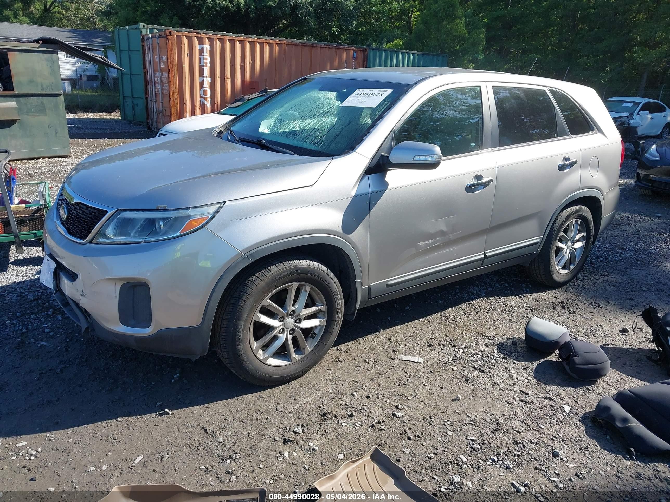 2015 Kia Sorento Lx White vin: 5XYKT3A62FG660659