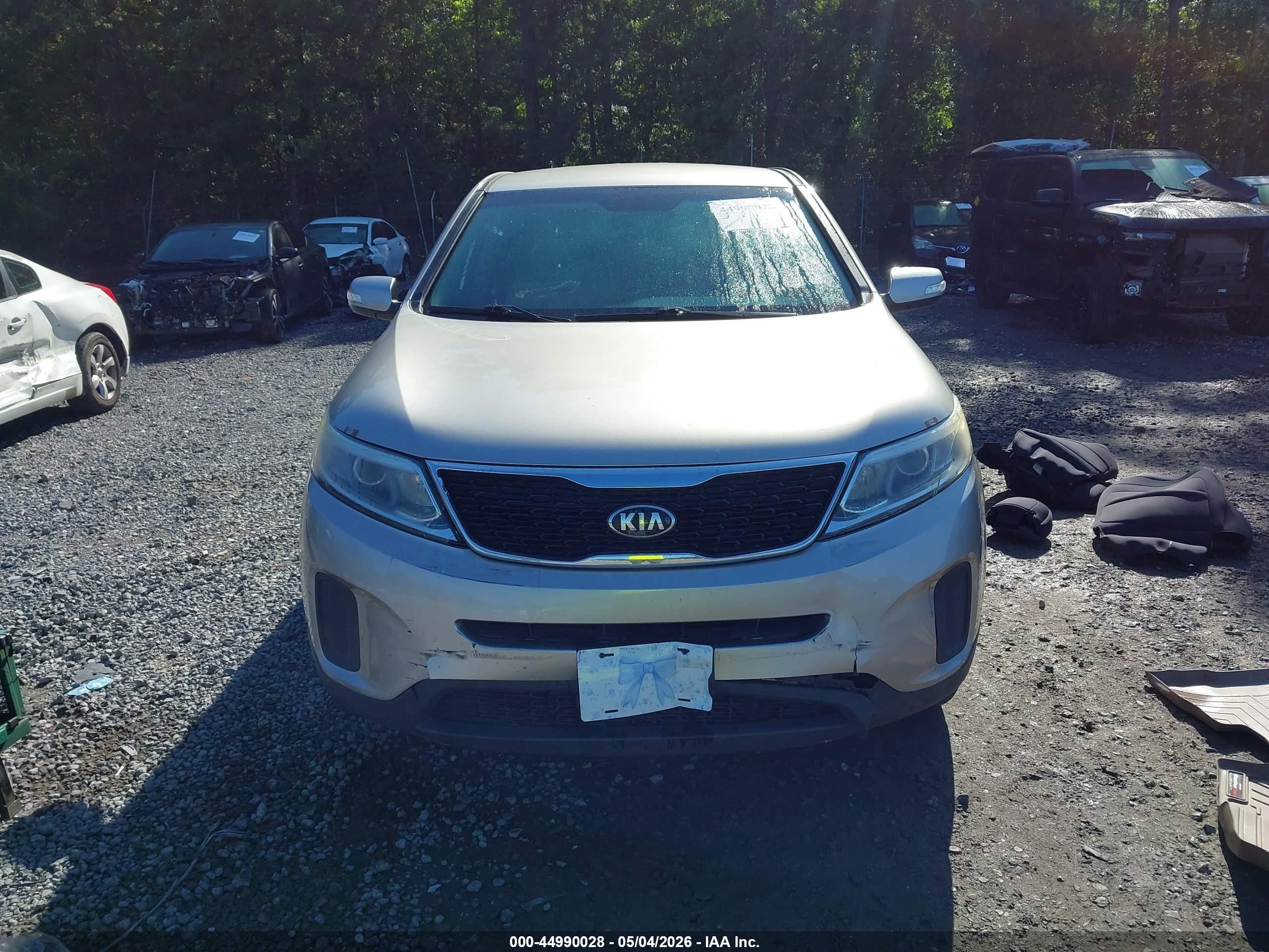 2015 Kia Sorento Lx White vin: 5XYKT3A62FG660659