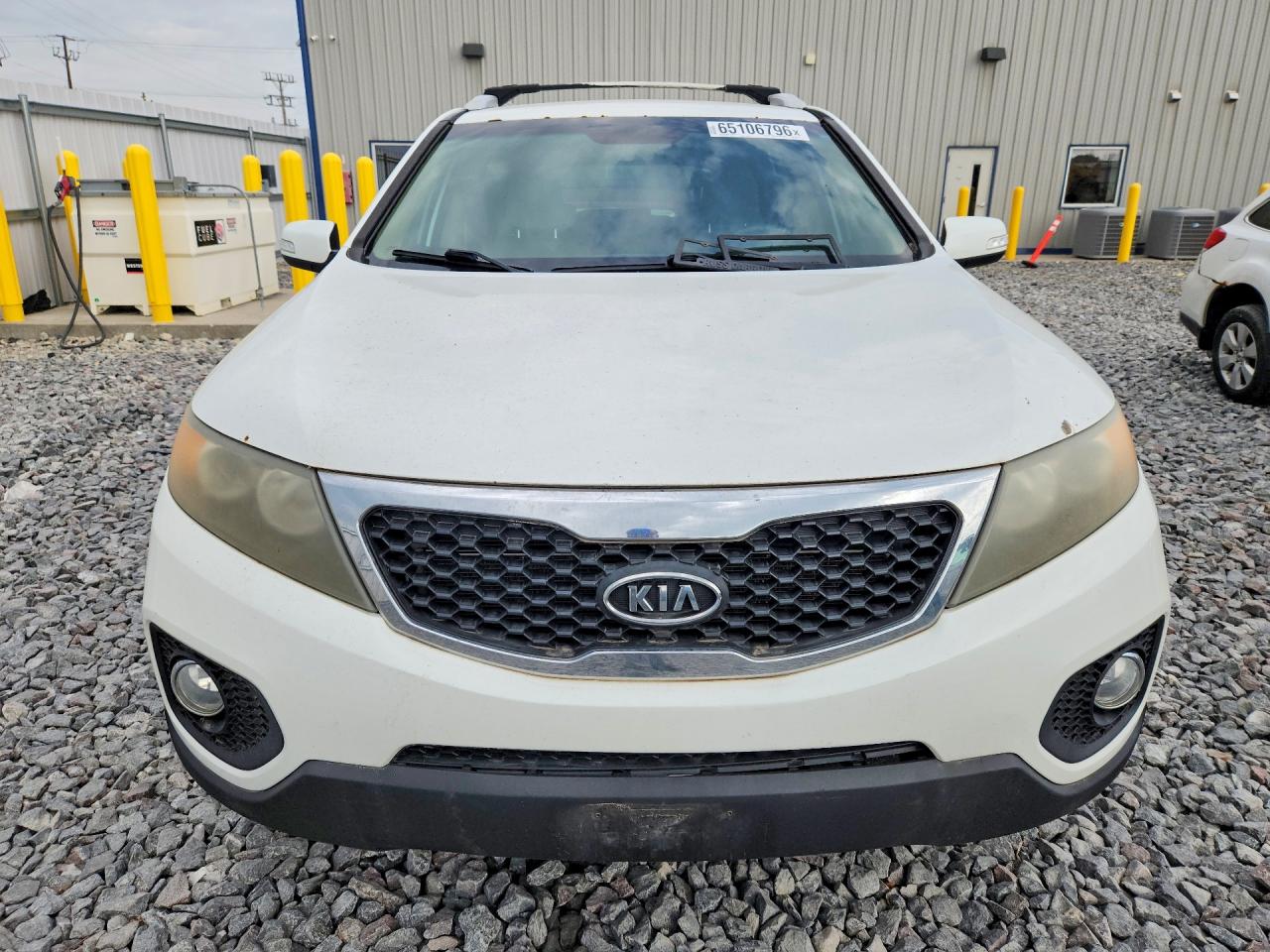 2012 Kia Sorento Lx White vin: 5XYKT3A63CG230165