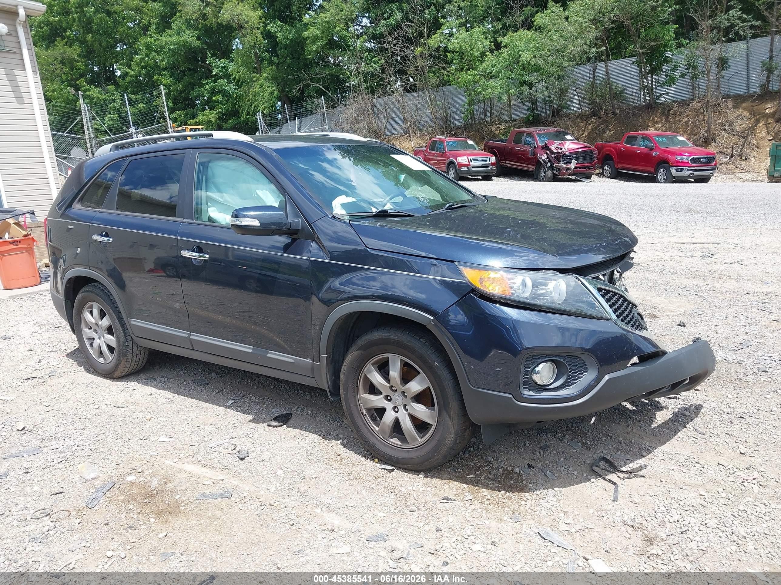 2012 Kia Sorento Lx Black vin: 5XYKT3A63CG230845