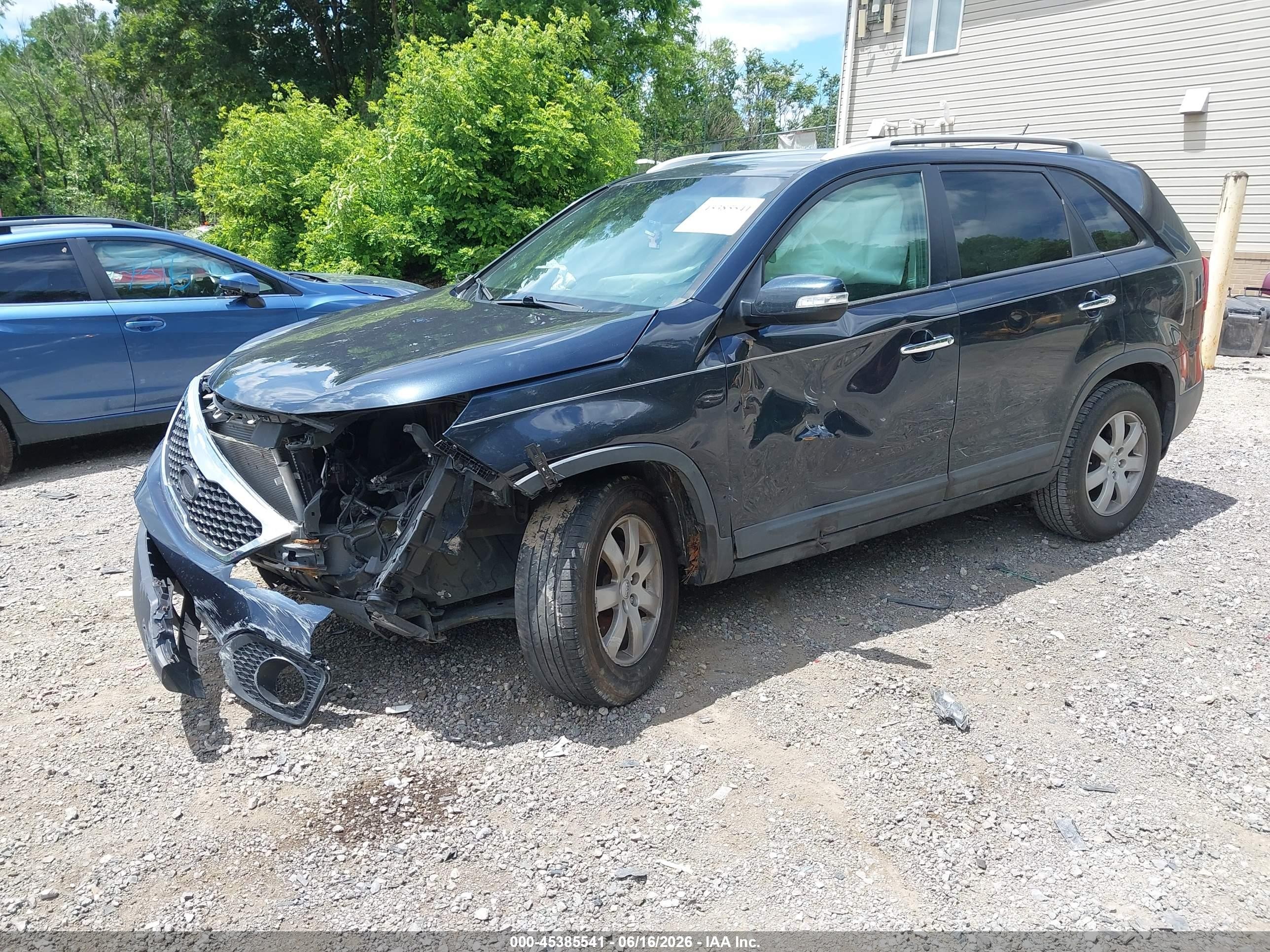 2012 Kia Sorento Lx Black vin: 5XYKT3A63CG230845