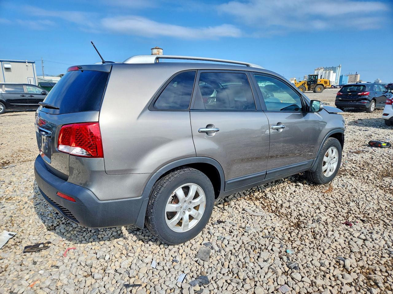 2012 Kia Sorento Lx Gray vin: 5XYKT3A63CG254059