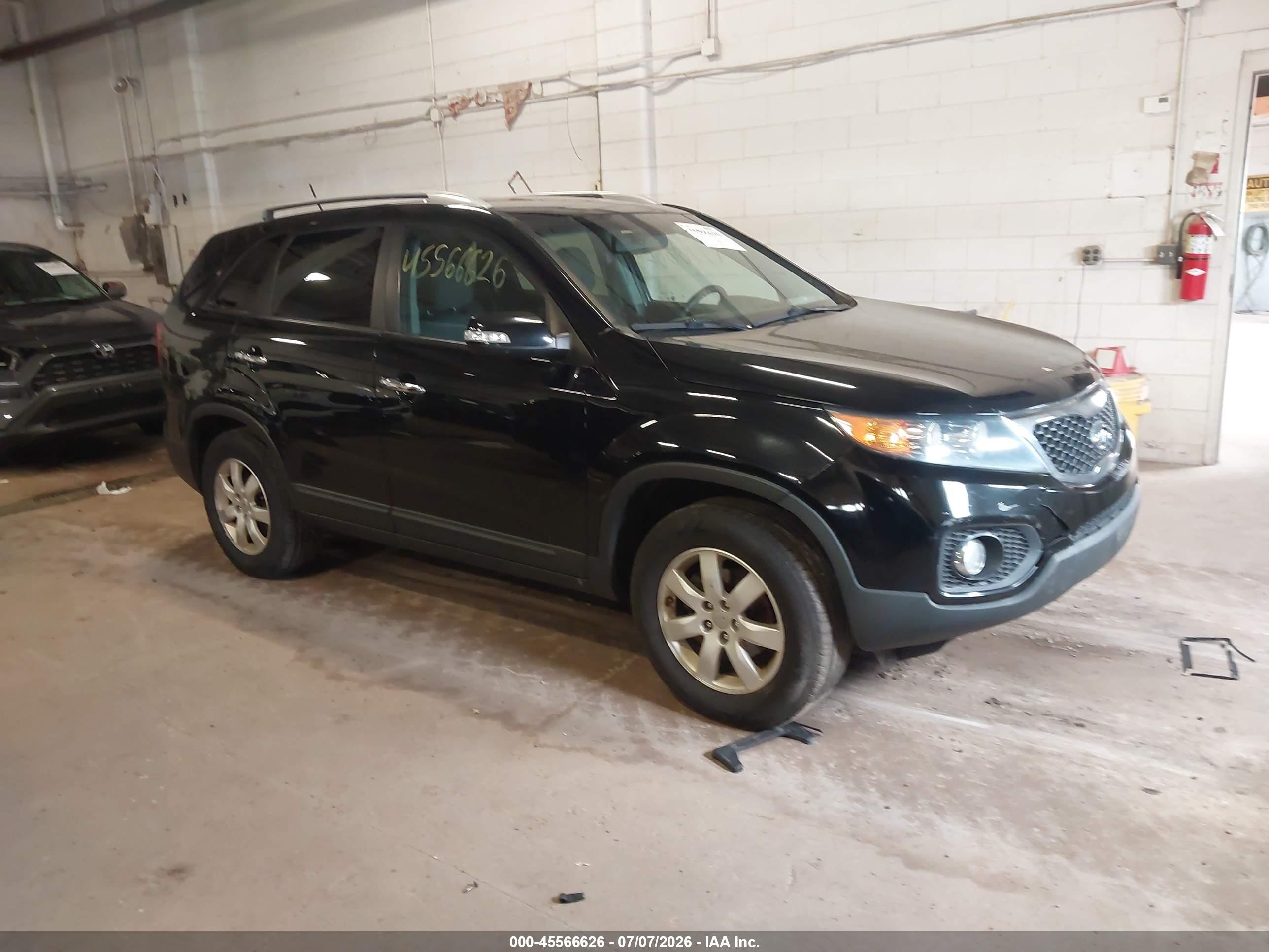2012 Kia Sorento Lx Black vin: 5XYKT3A63CG254109