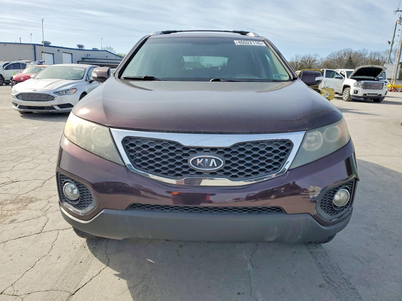 2012 Kia Sorento Lx Maroon vin: 5XYKT3A63CG254403