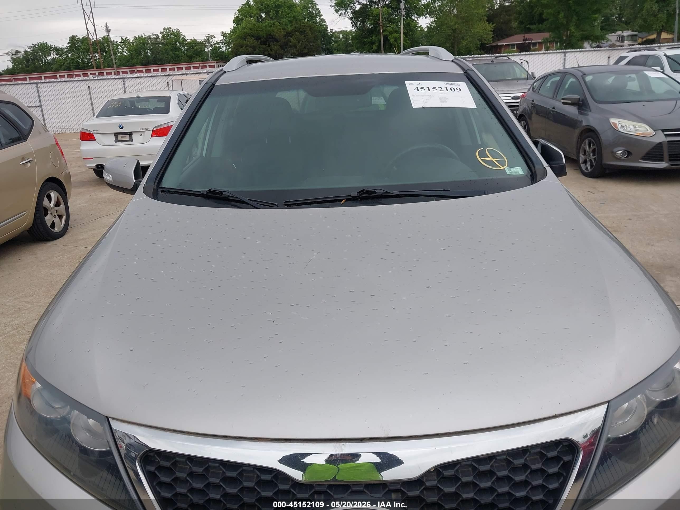 2012 Kia Sorento Lx Silver vin: 5XYKT3A63CG295968