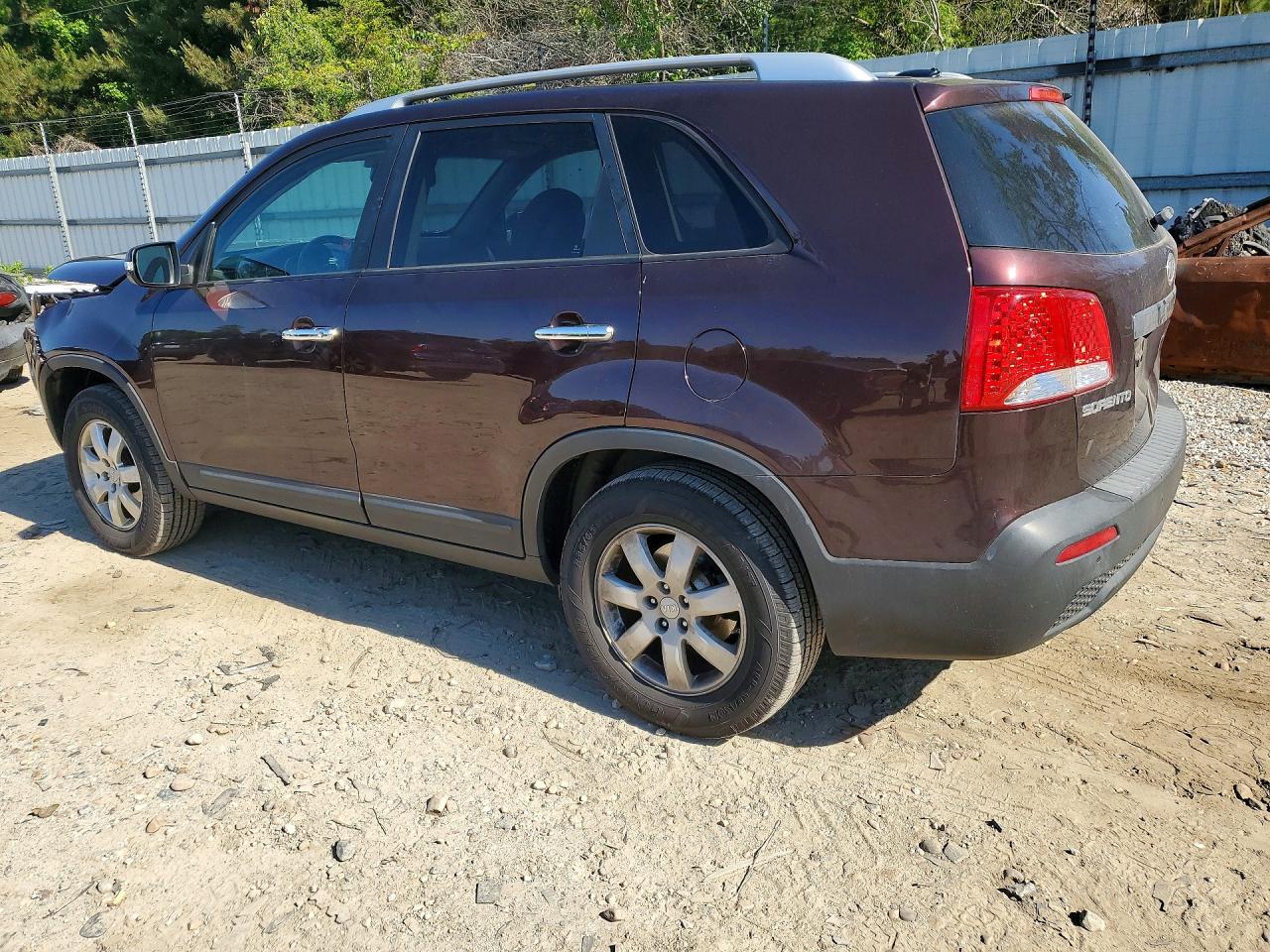 2012 Kia Sorento Lx Burgundy vin: 5XYKT3A63CG309027