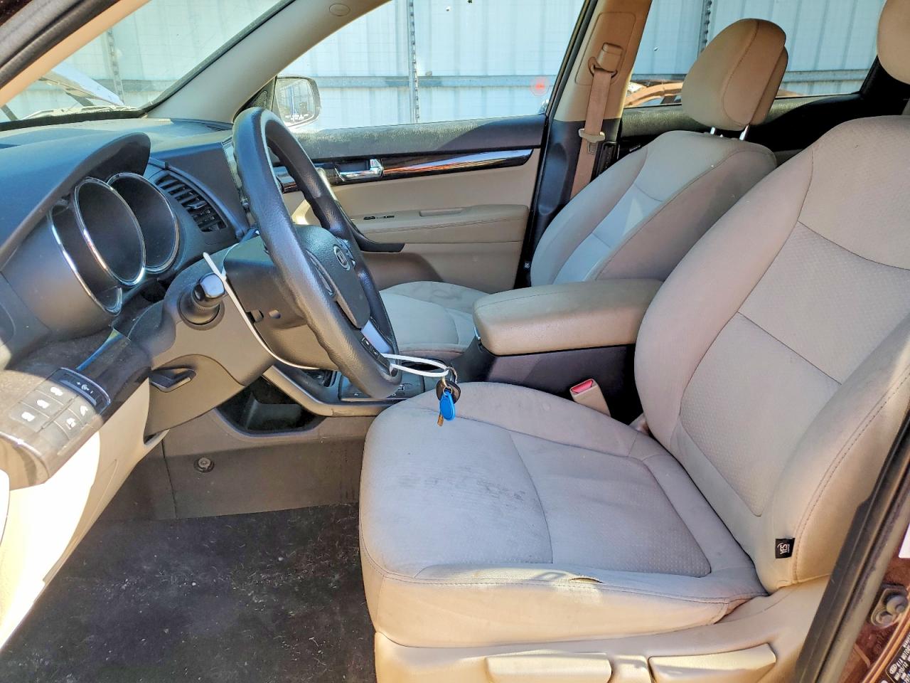 2012 Kia Sorento Lx Burgundy vin: 5XYKT3A63CG309027