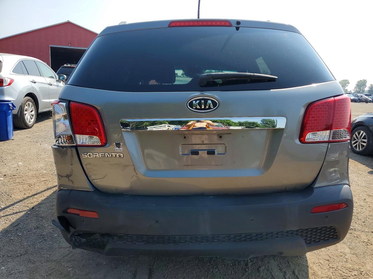 2013 Kia Sorento Lx Silver vin: 5XYKT3A63DG335239