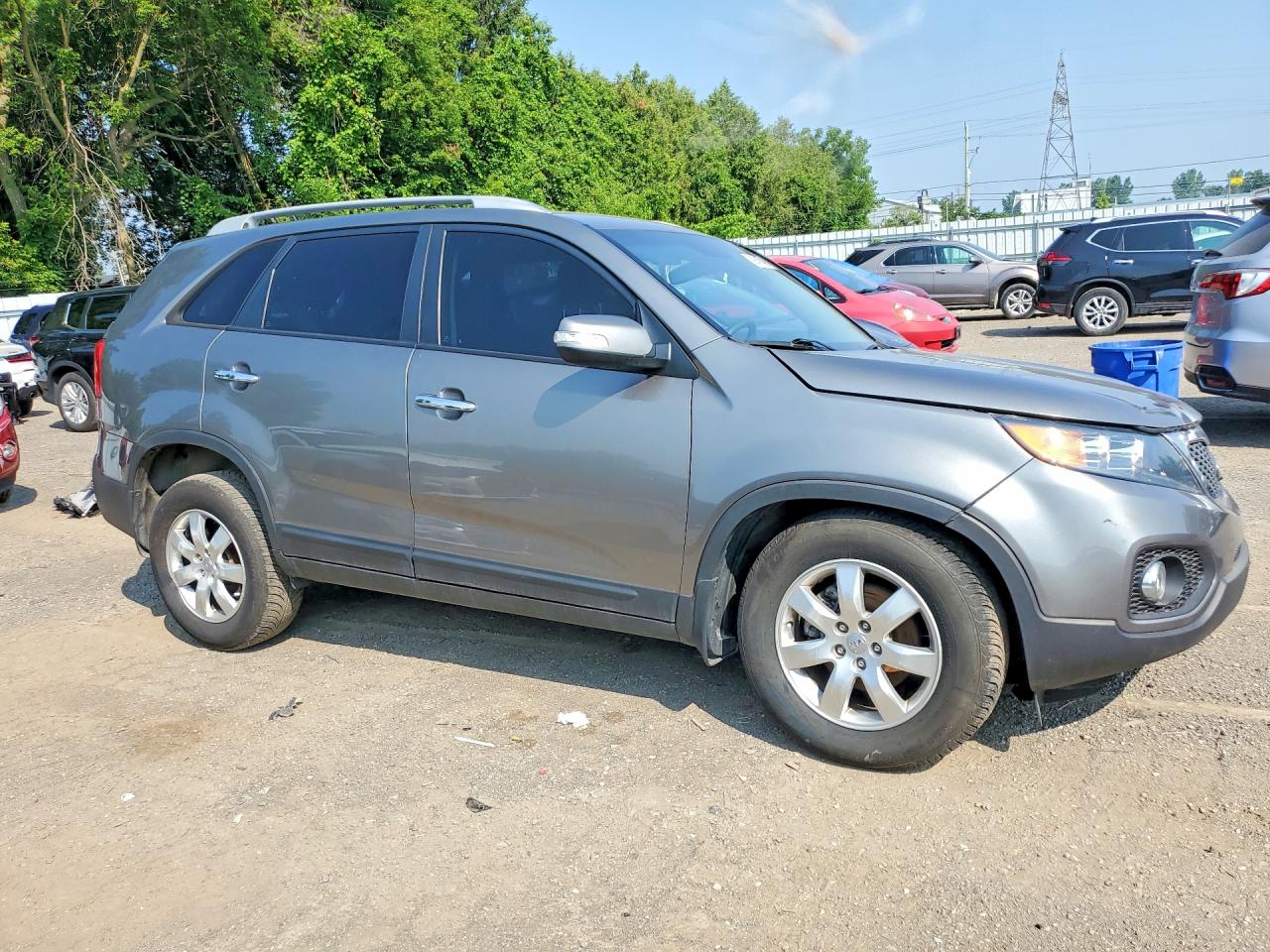2013 Kia Sorento Lx Silver vin: 5XYKT3A63DG335239