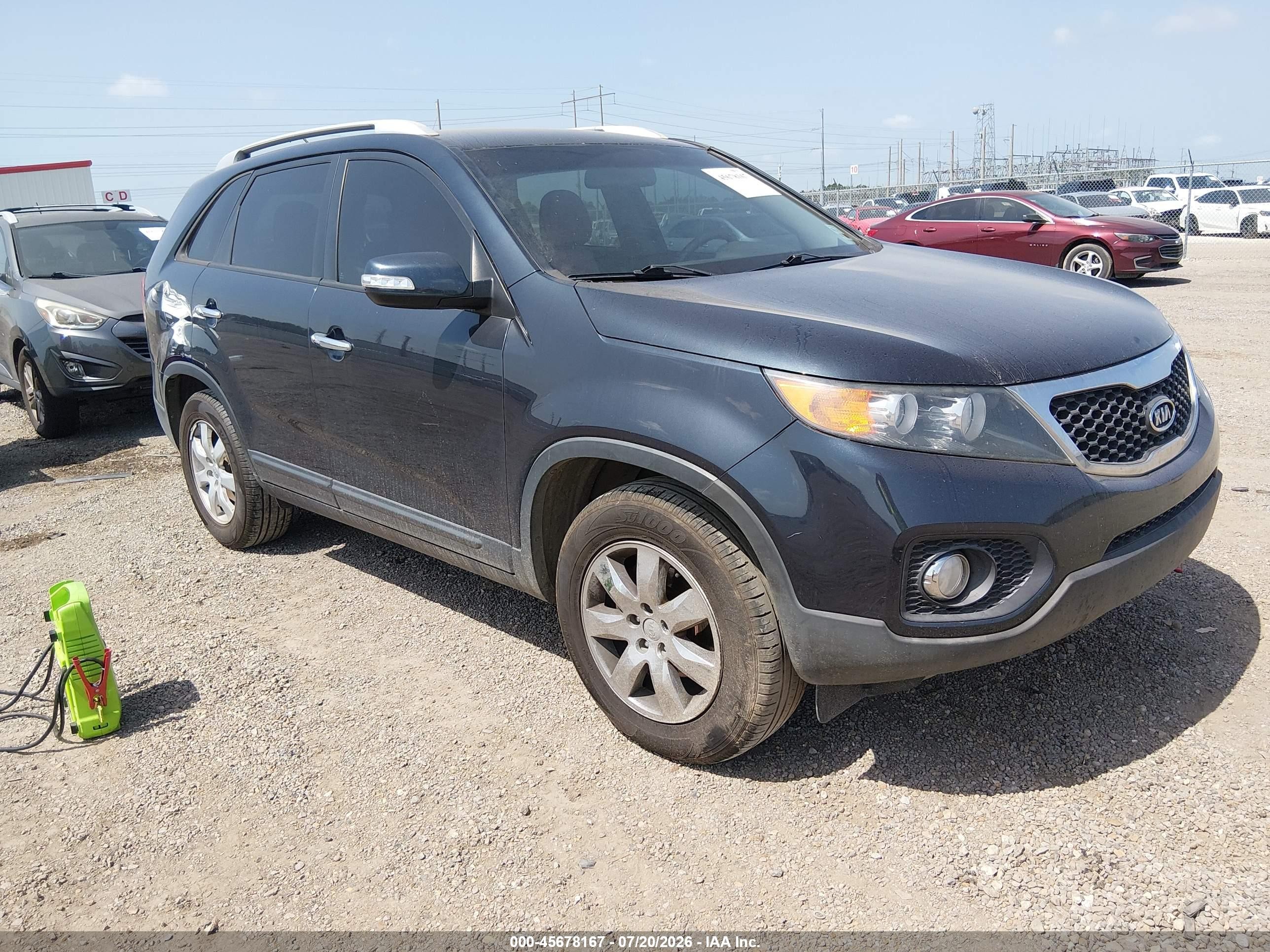 2013 Kia Sorento Lx Black vin: 5XYKT3A63DG339291
