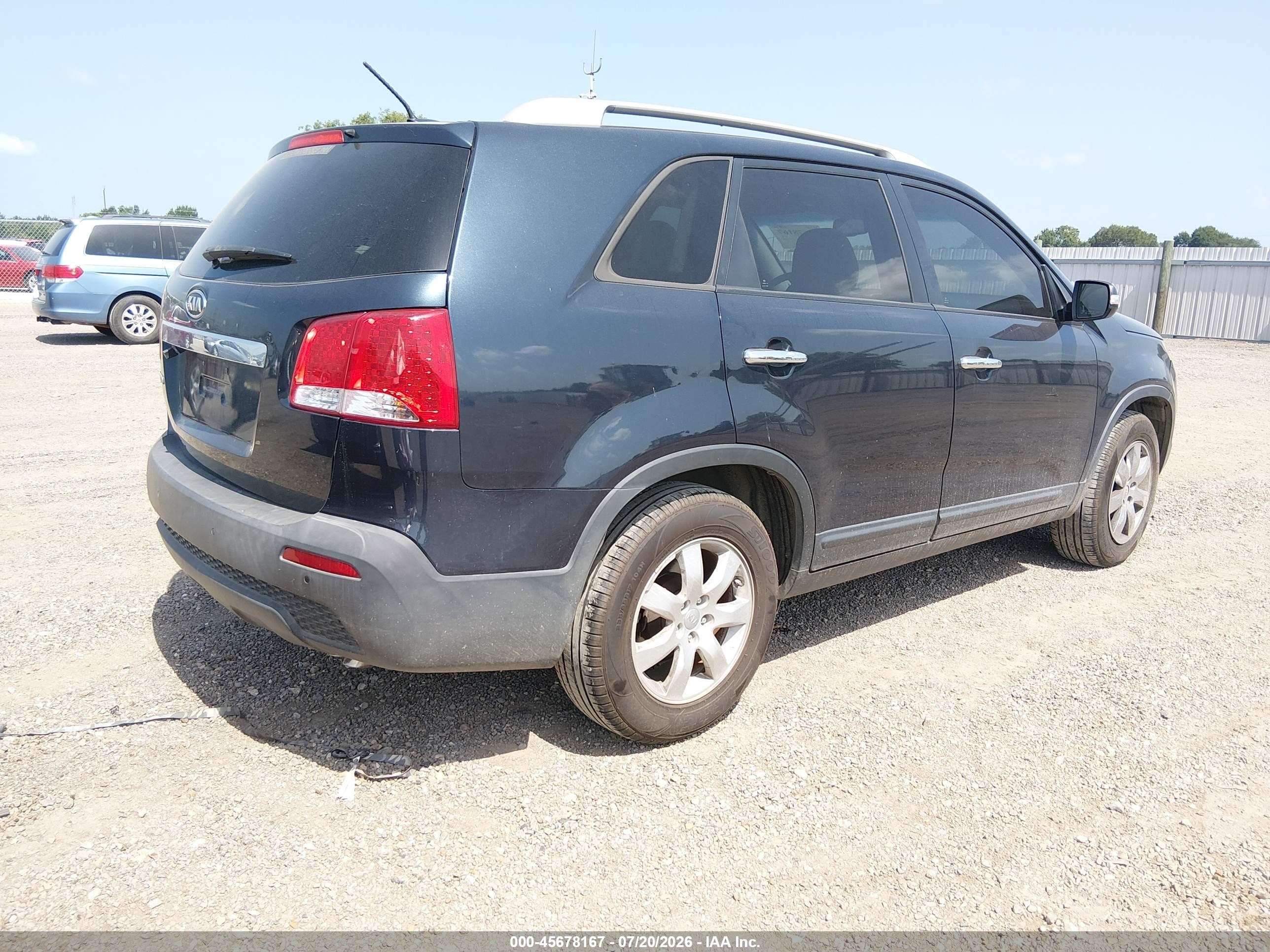 2013 Kia Sorento Lx Black vin: 5XYKT3A63DG339291