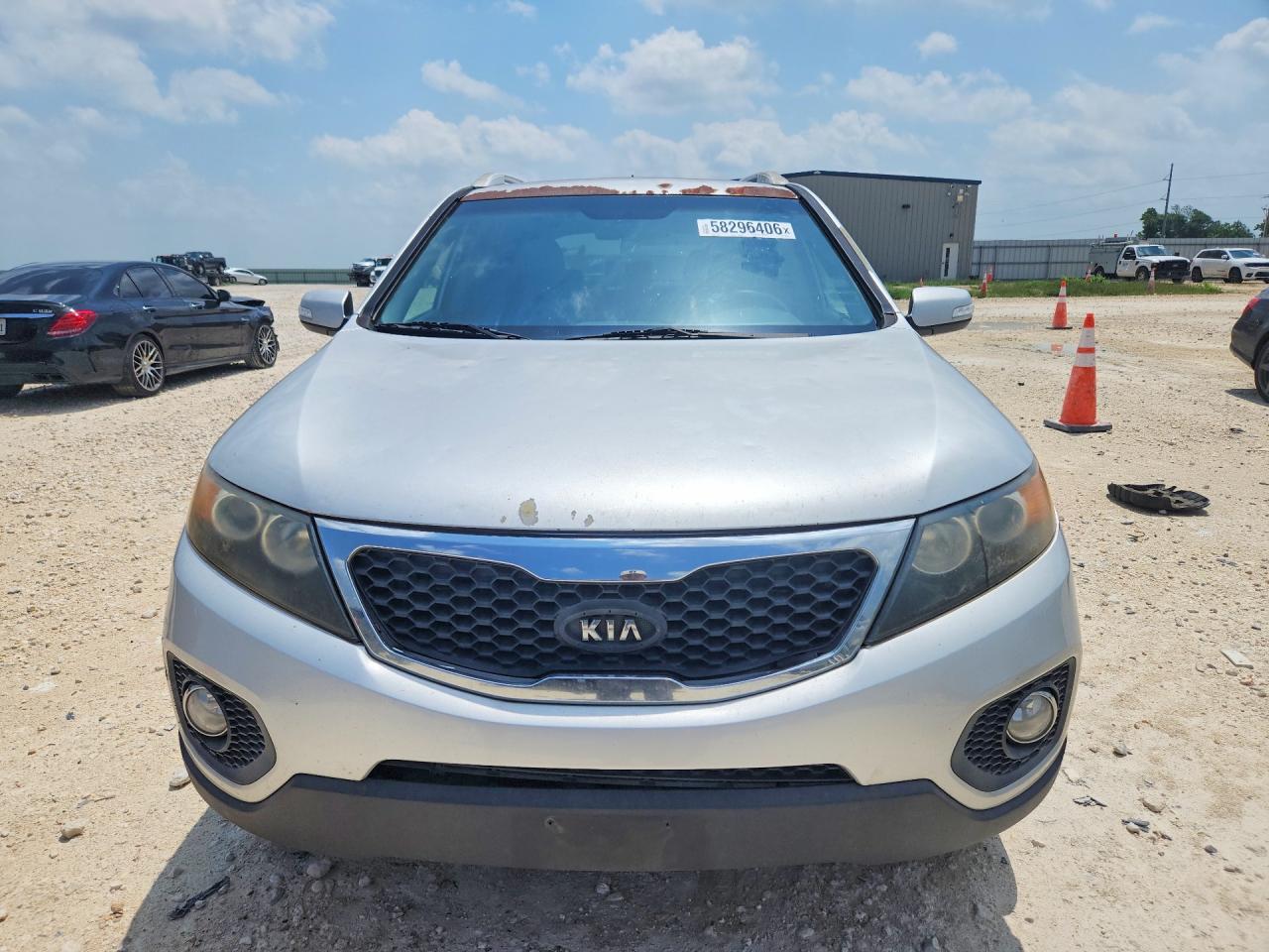 2013 Kia Sorento Lx Silver vin: 5XYKT3A63DG364577