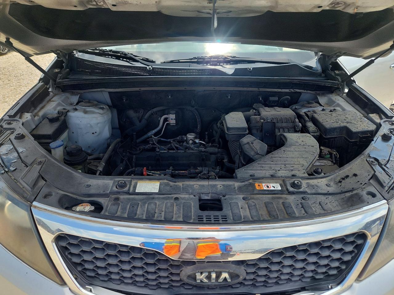2013 Kia Sorento Lx Silver vin: 5XYKT3A63DG364577