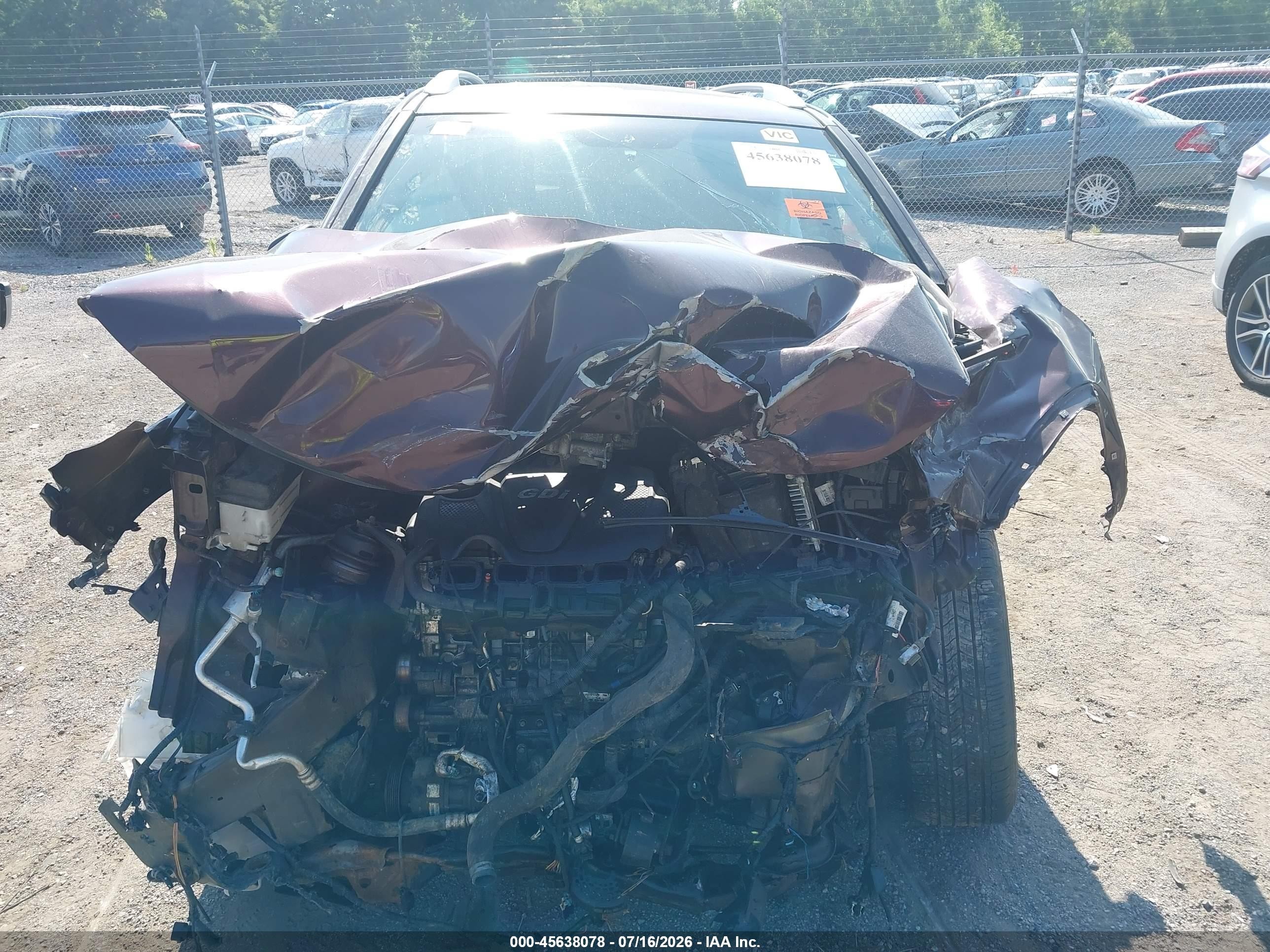 2013 Kia Sorento Lx Purple vin: 5XYKT3A63DG383792