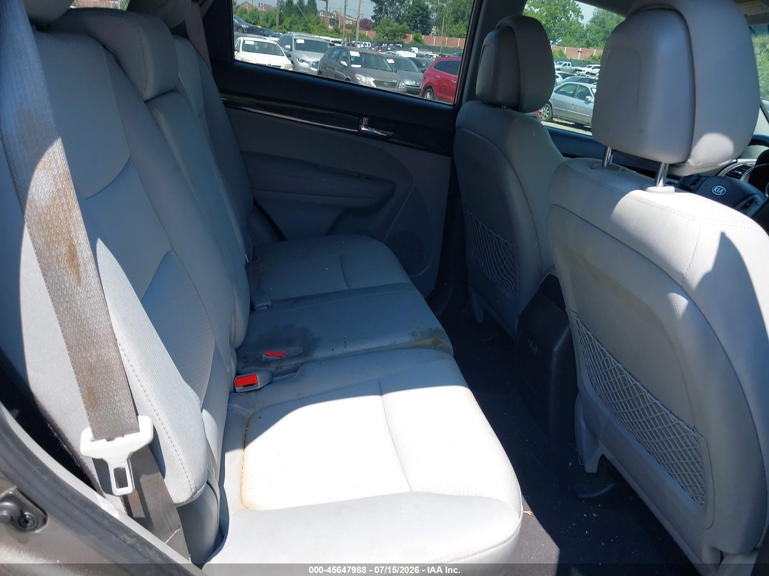 2013 Kia Sorento Lx Gray vin: 5XYKT3A63DG385526