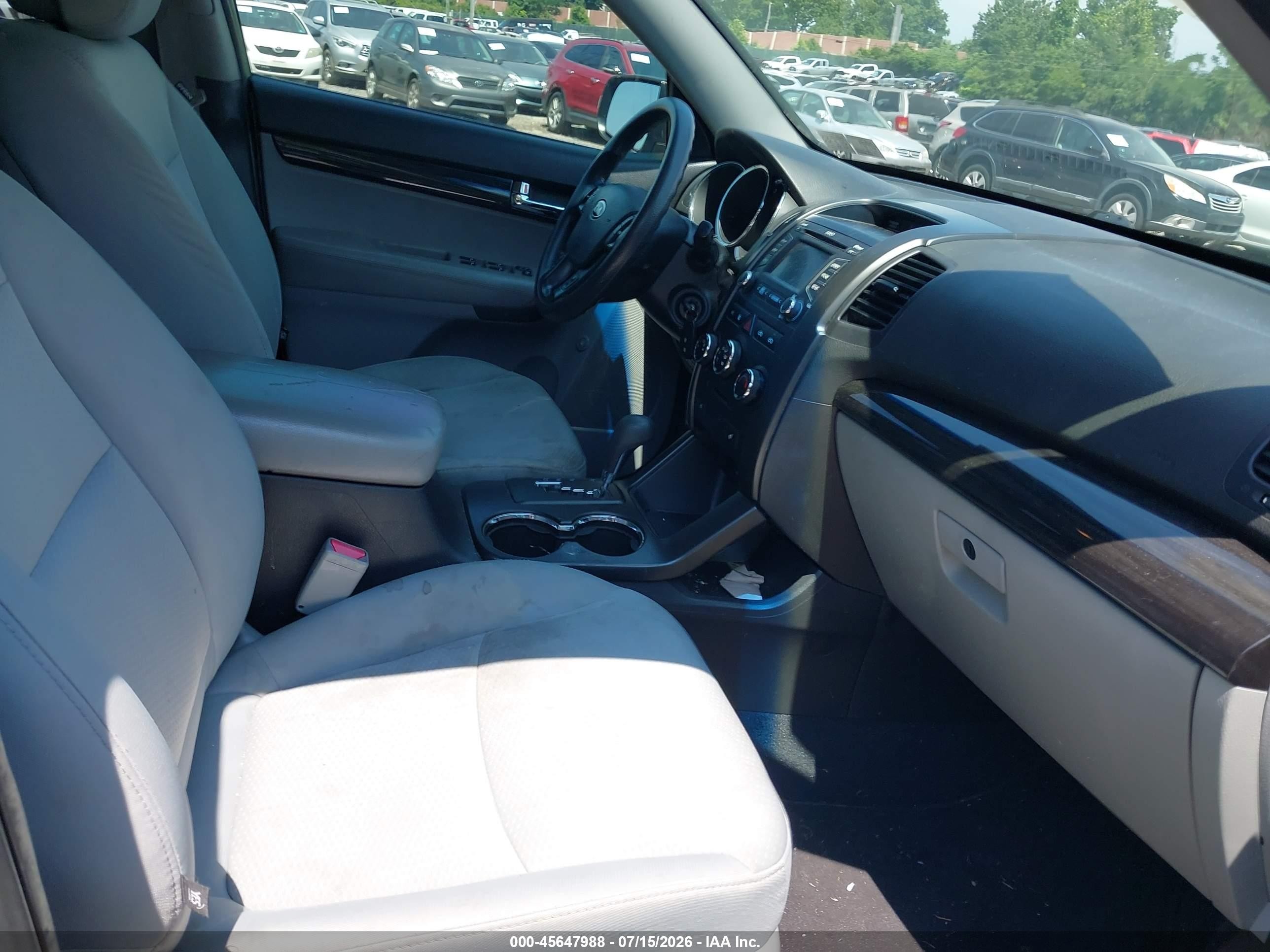 2013 Kia Sorento Lx Gray vin: 5XYKT3A63DG385526