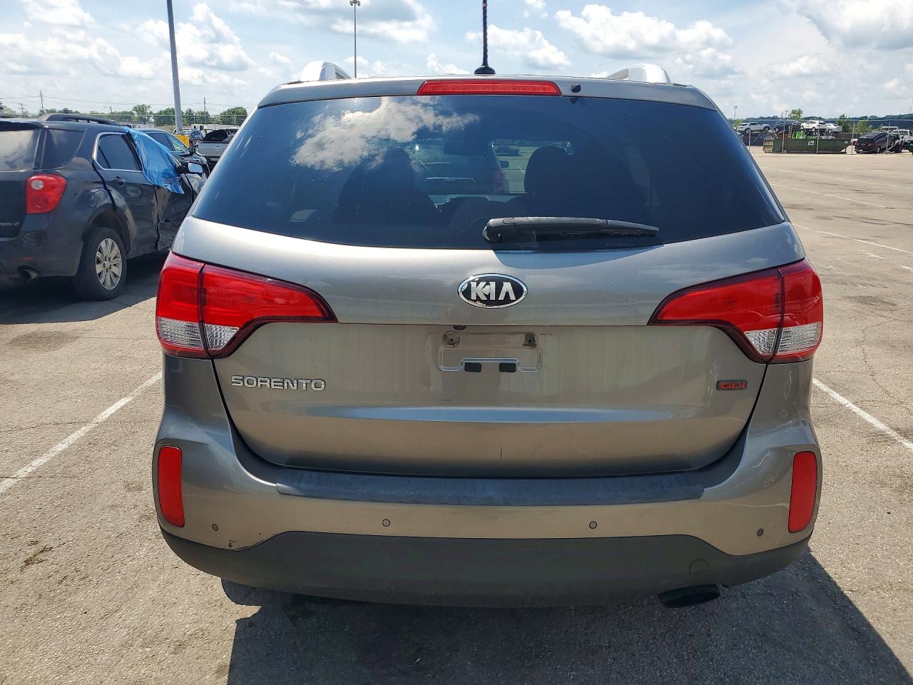2014 Kia Sorento Lx Gray vin: 5XYKT3A63EG441028