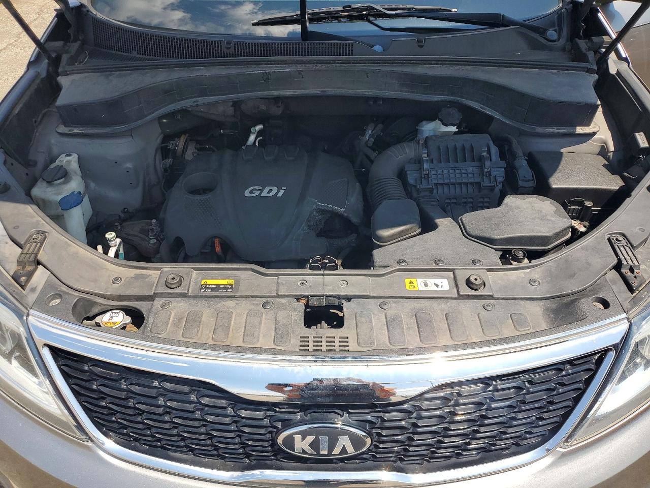 2014 Kia Sorento Lx Gray vin: 5XYKT3A63EG441028