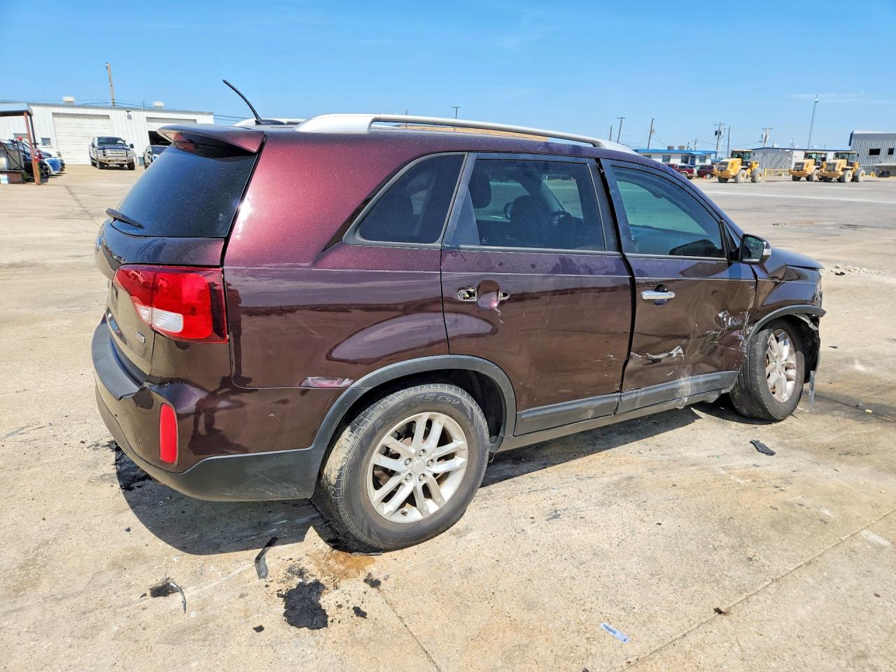2014 Kia Sorento Бордовый vin: 5XYKT3A63EG491038