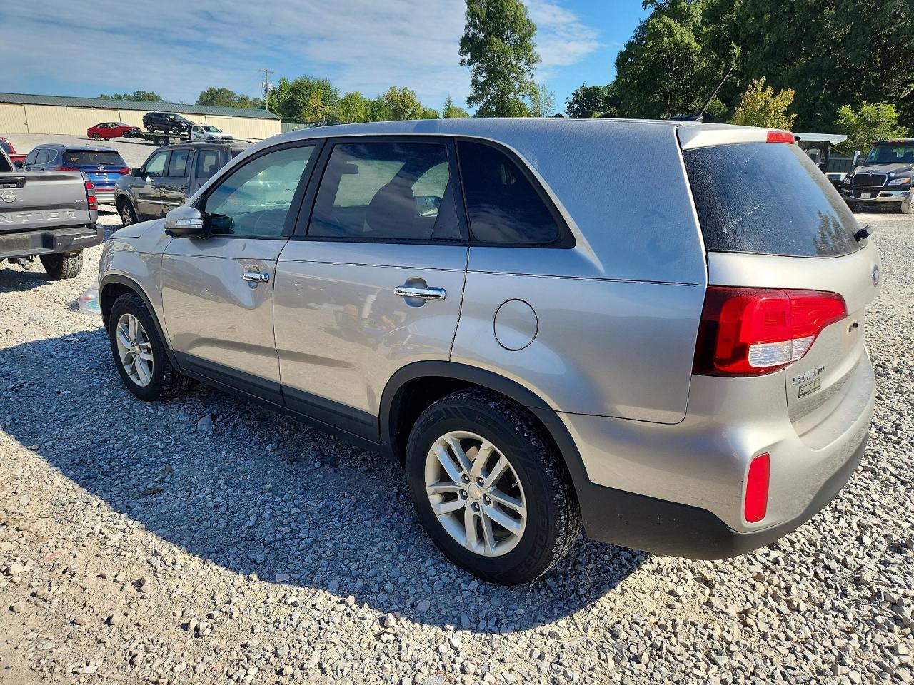 2014 Kia Sorento Lx Silver vin: 5XYKT3A63EG504094