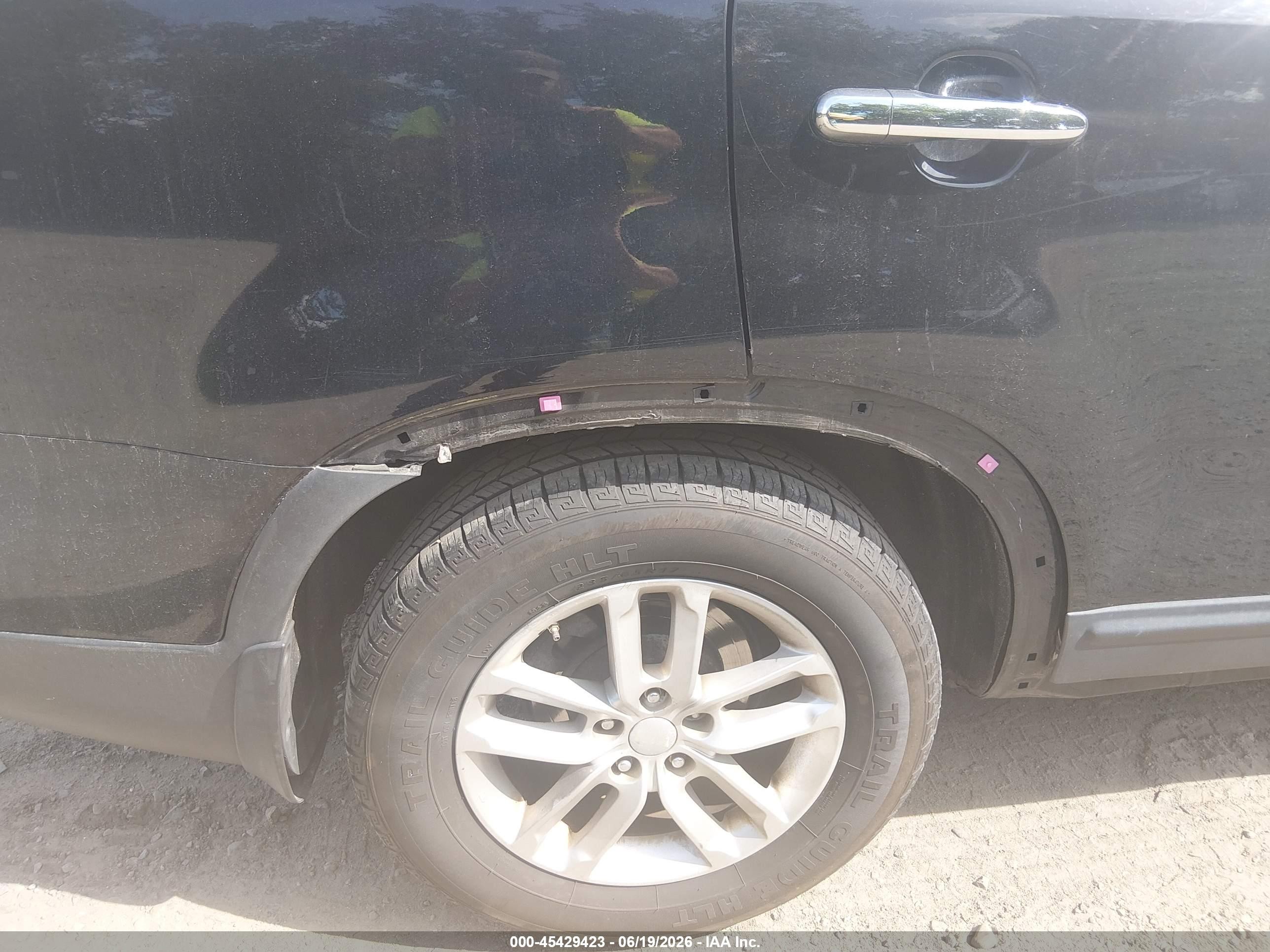2014 Kia Sorento Lx Черный vin: 5XYKT3A63EG513409