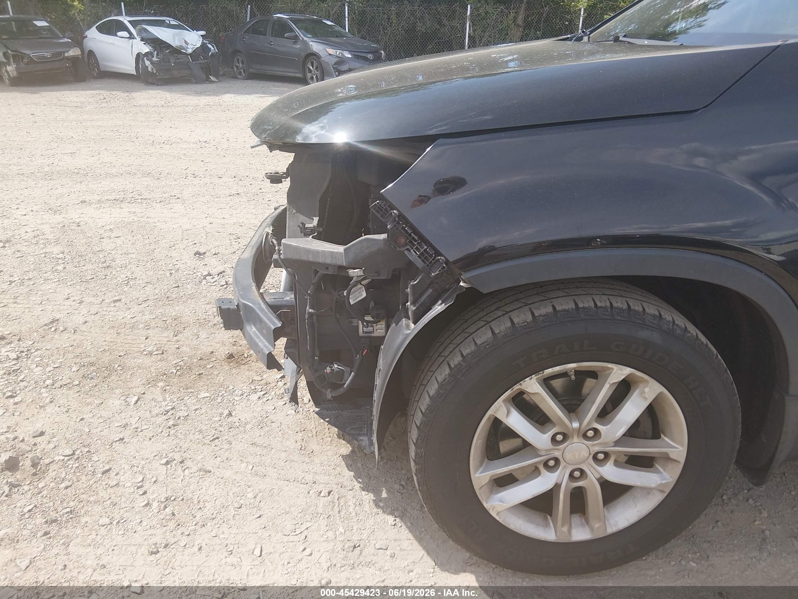 2014 Kia Sorento Lx Черный vin: 5XYKT3A63EG513409