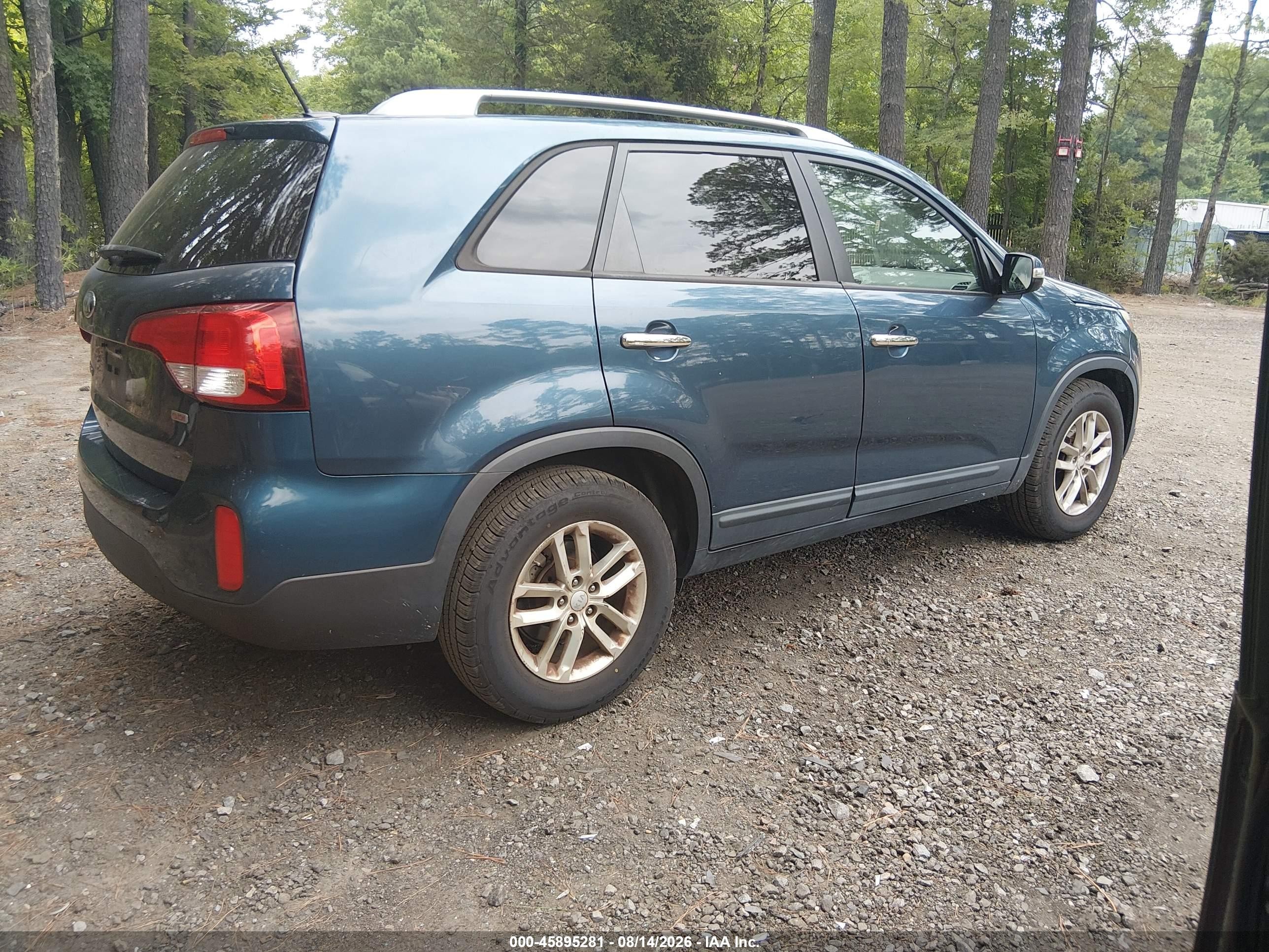 2014 Kia Sorento Lx Blue vin: 5XYKT3A63EG517668