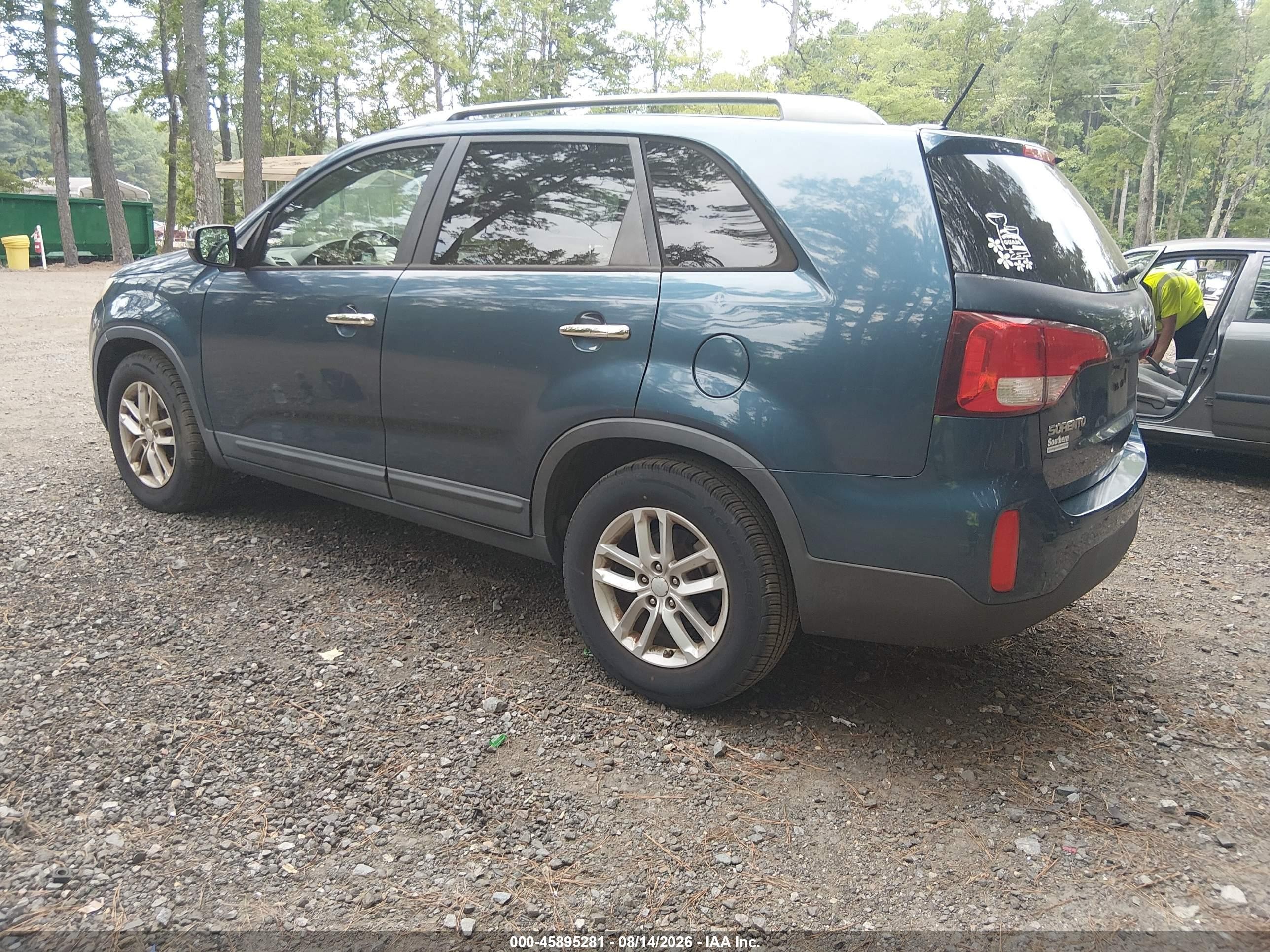 2014 Kia Sorento Lx Blue vin: 5XYKT3A63EG517668