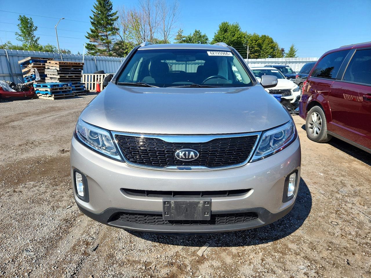 2014 Kia Sorento Lx Silver vin: 5XYKT3A63EG525477