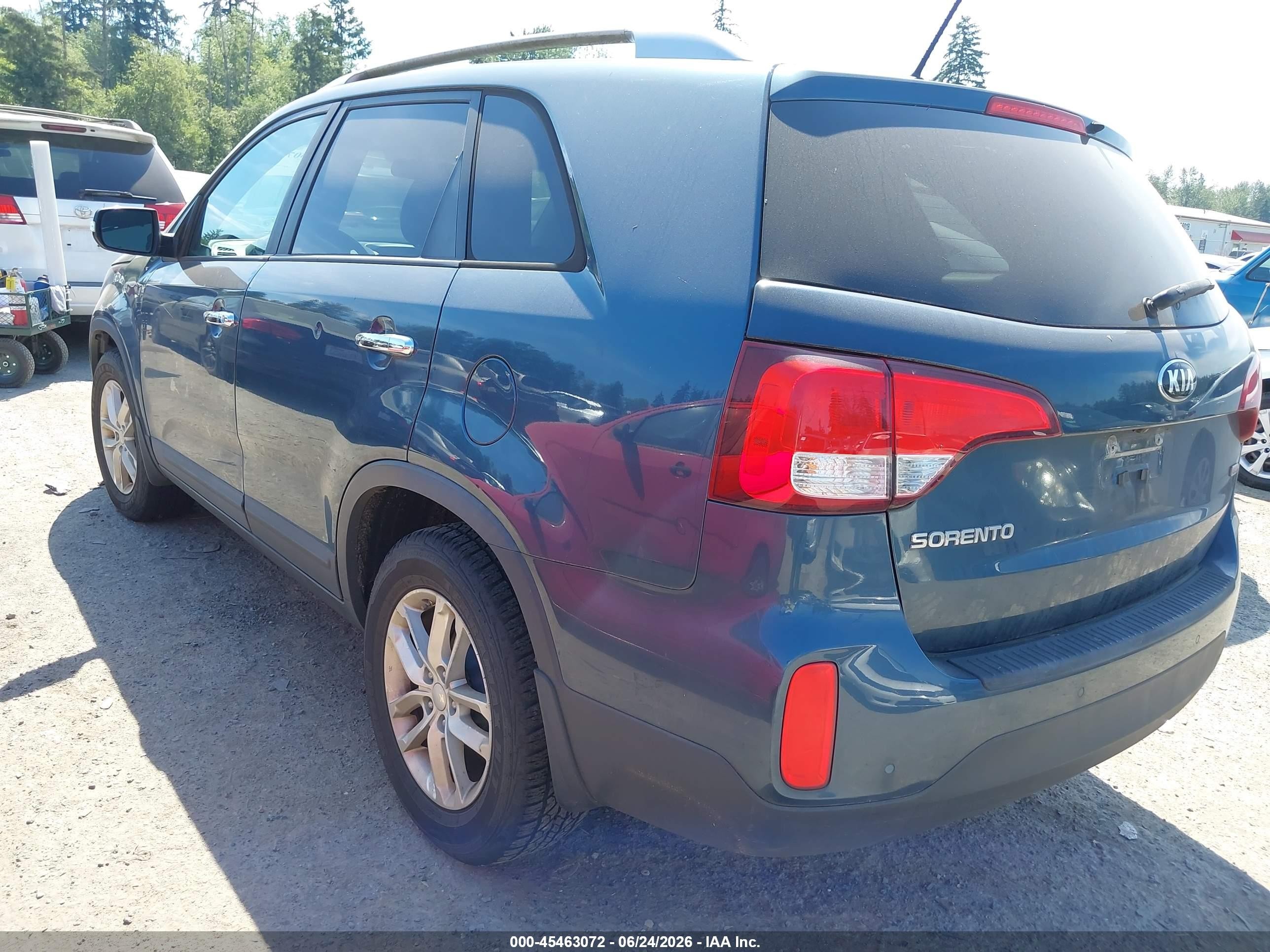2014 Kia Sorento Lx Blue vin: 5XYKT3A63EG525544