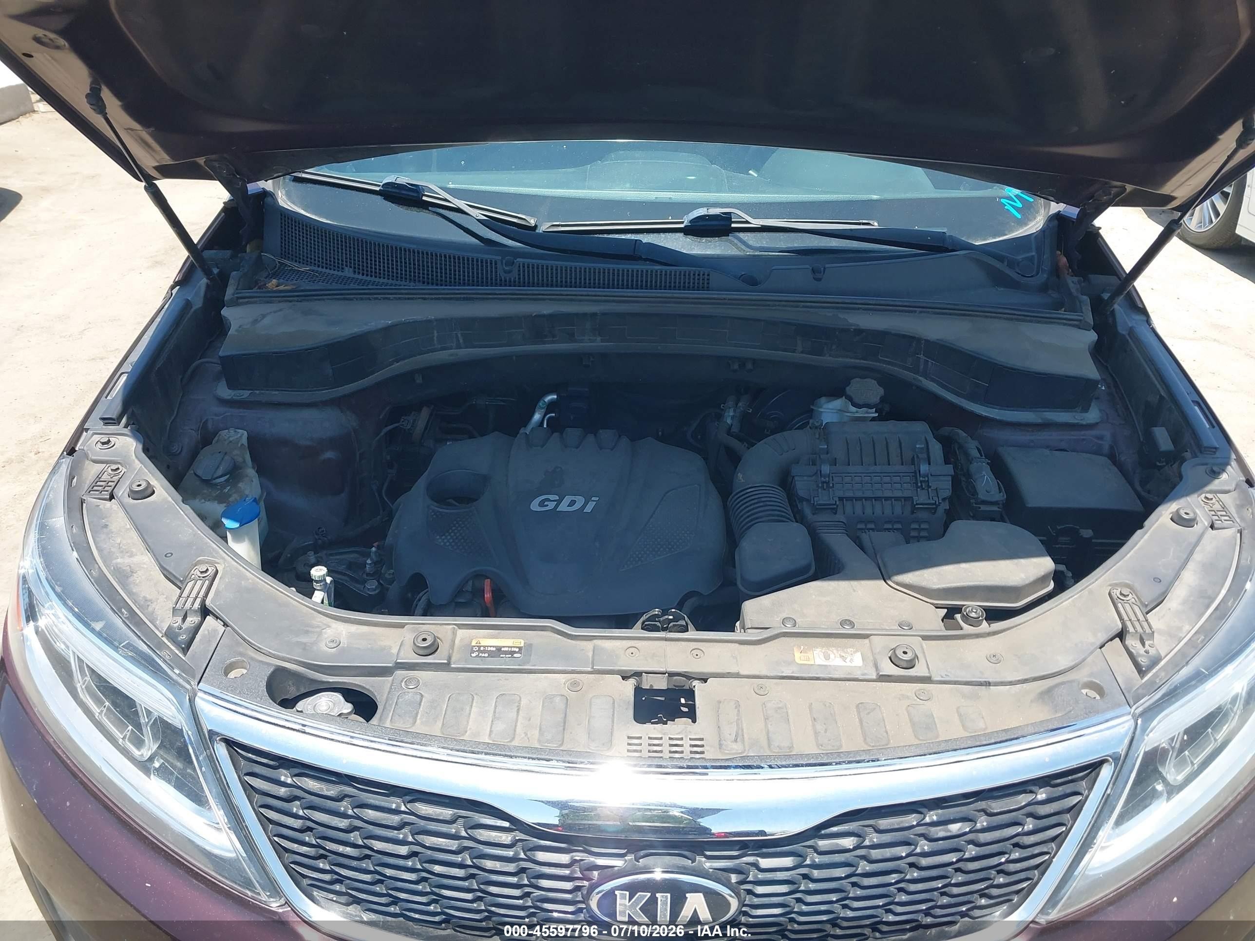 2014 Kia Sorento Lx Burgundy vin: 5XYKT3A63EG537628